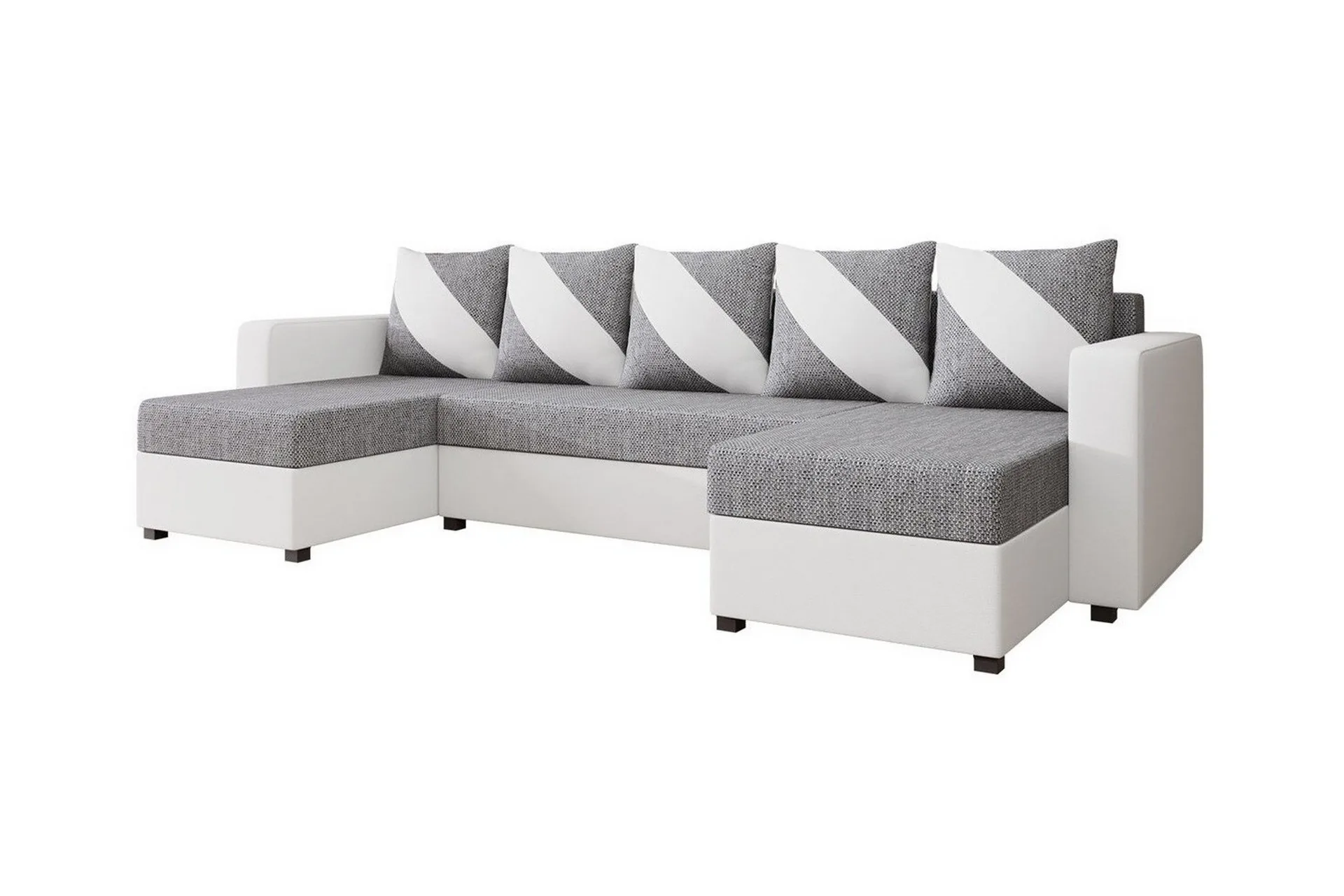 Midfeld 4-sits H&ouml;rnb&auml;ddsoffa White/Grey -