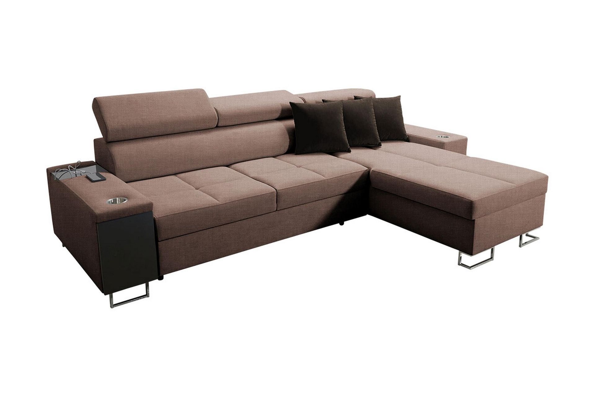 Morenia 3-sits H&ouml;rnb&auml;ddsoffa H&ouml;ger - Brun