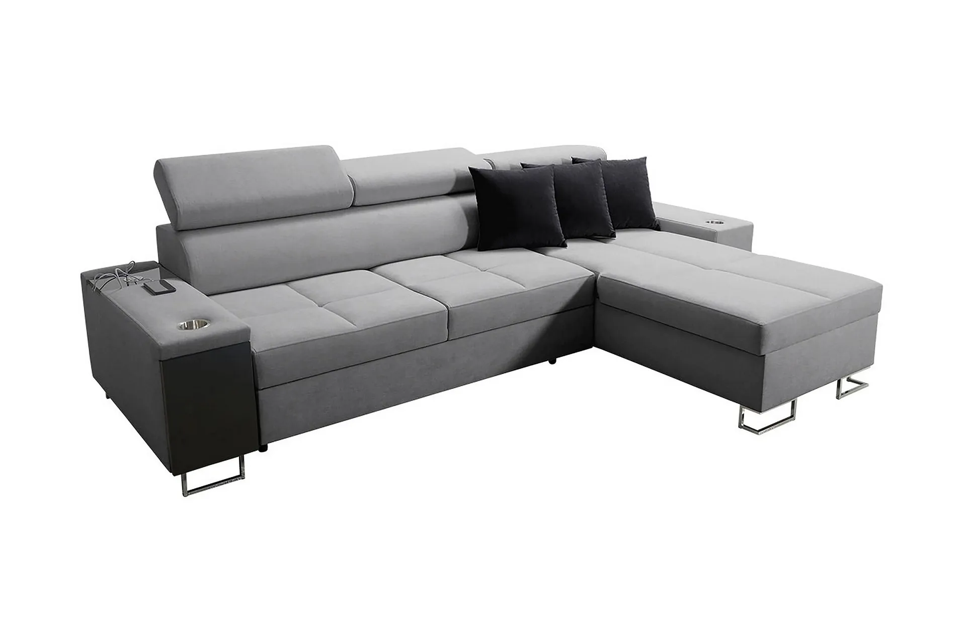 Morenia 4-sits H&ouml;rnb&auml;ddsoffa H&ouml;ger - Ljusgr&aring;