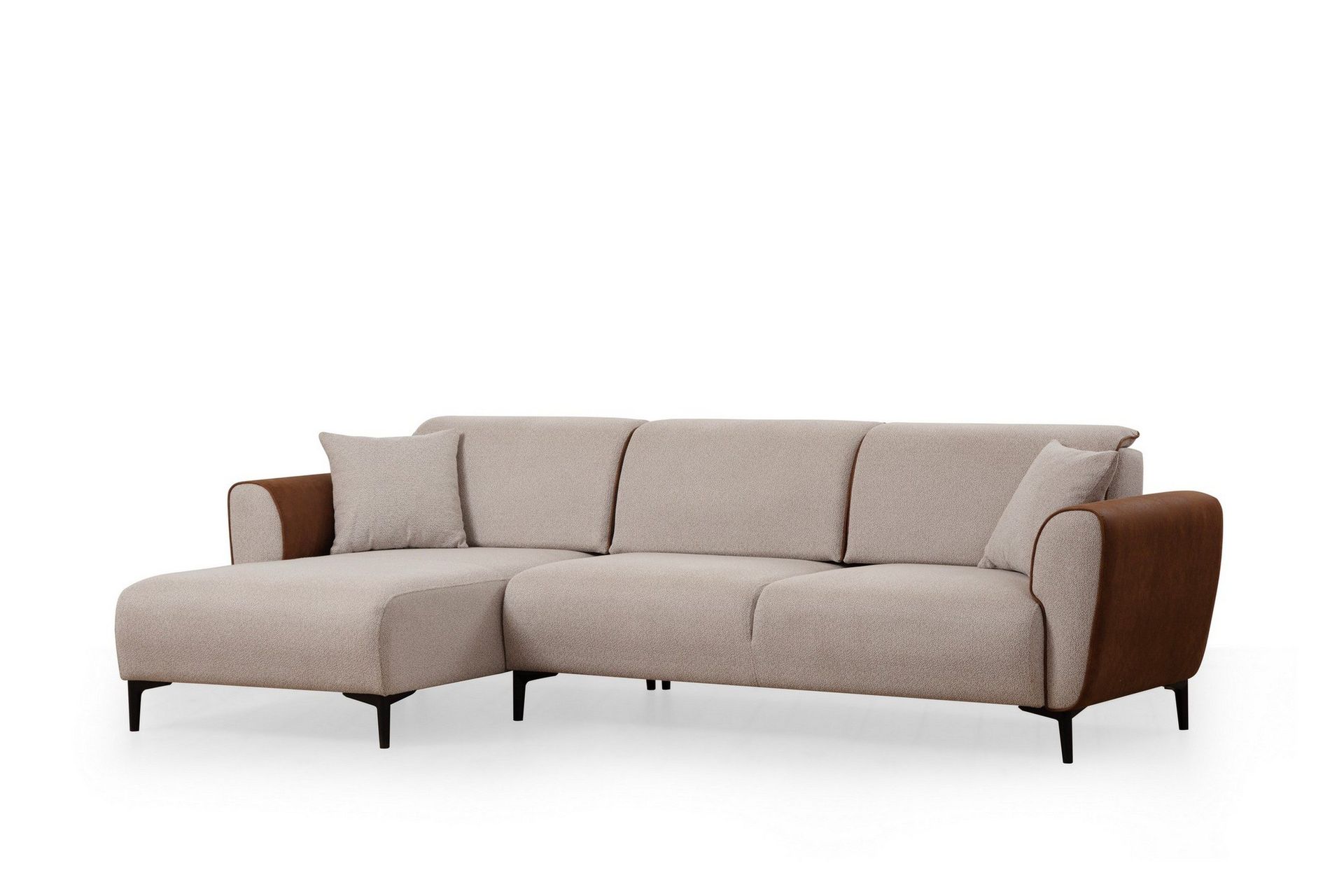 Rebelo B&auml;ddsoffa med divan - Beige