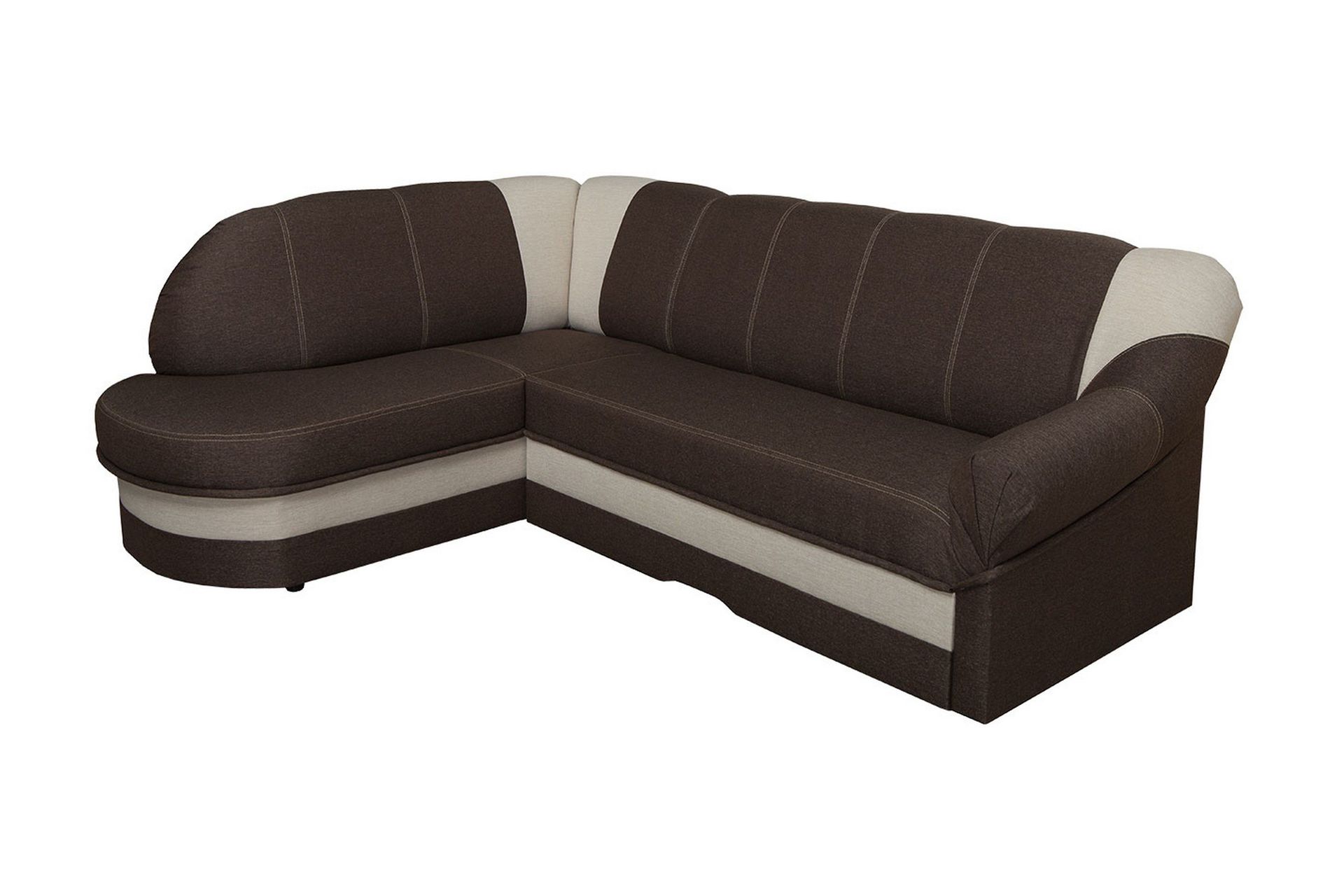 Sandra 7-sits H&ouml;rnb&auml;ddsoffa V&auml;nster - Brun