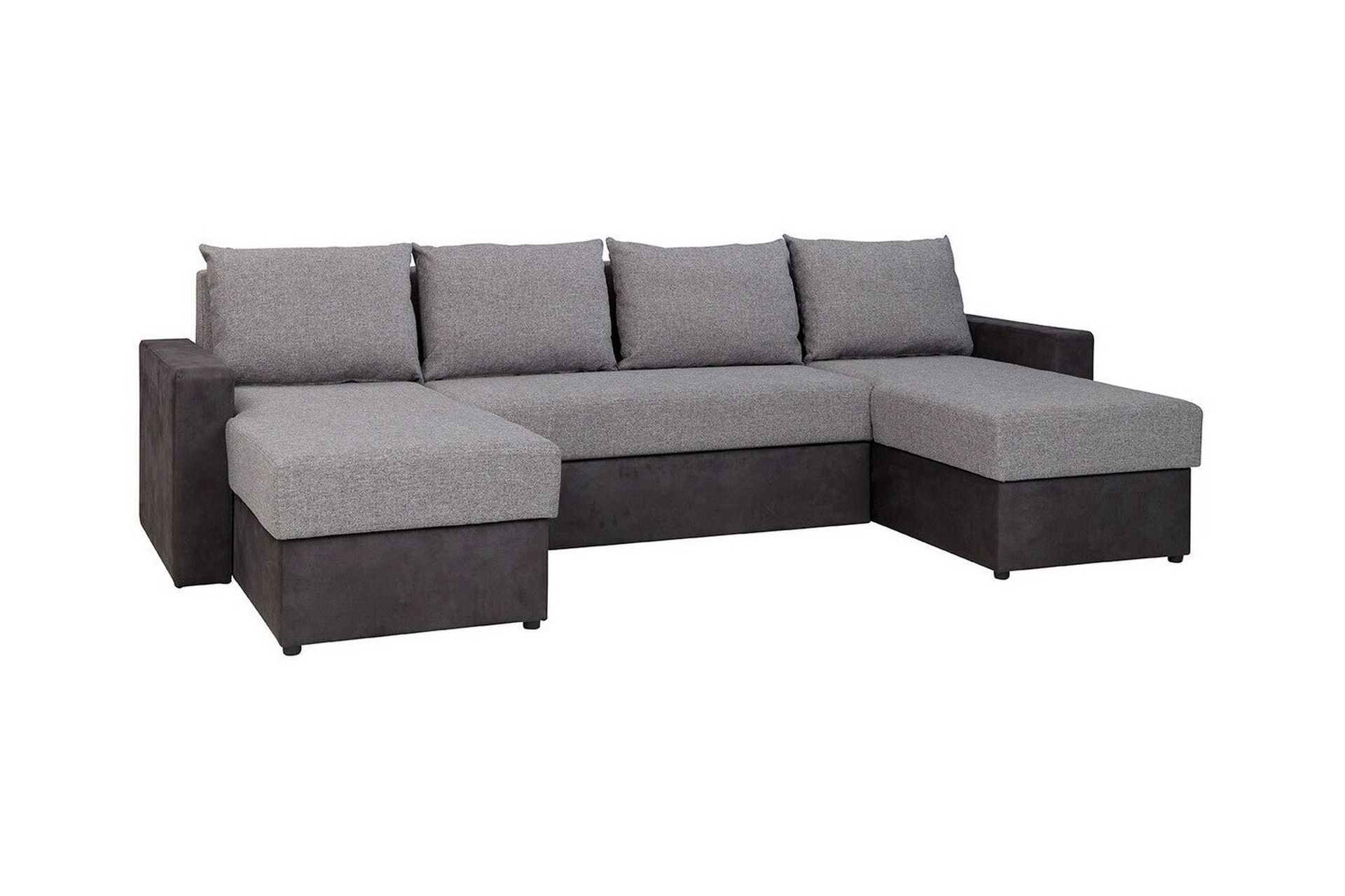Staffin 4-sits Hörnbäddsoffa Light grey/Dark grey -