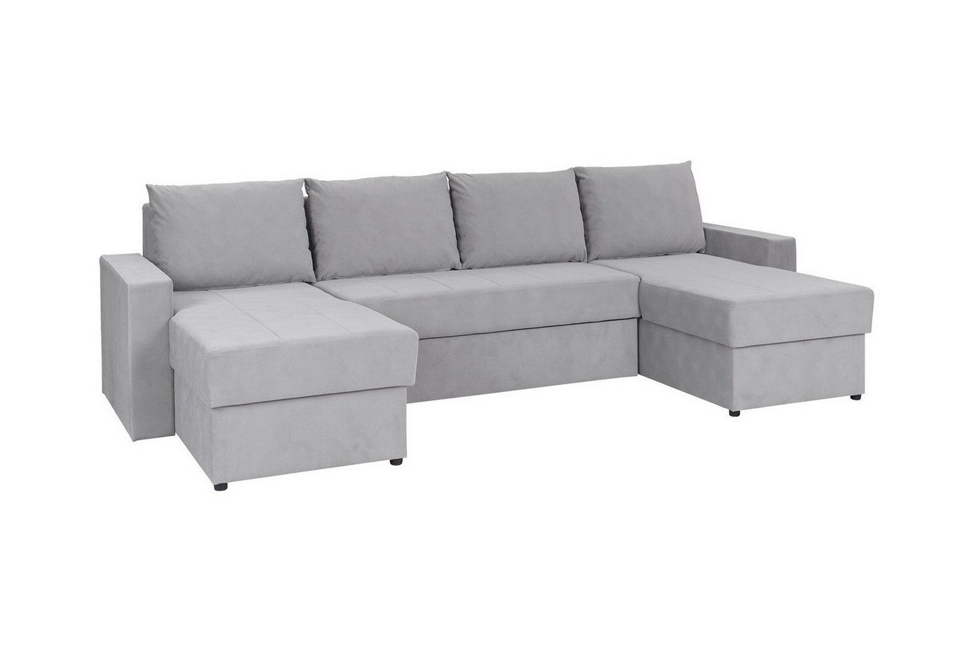 Staffin 4-sits H&ouml;rnb&auml;ddsoffa Ljusgr&aring; -