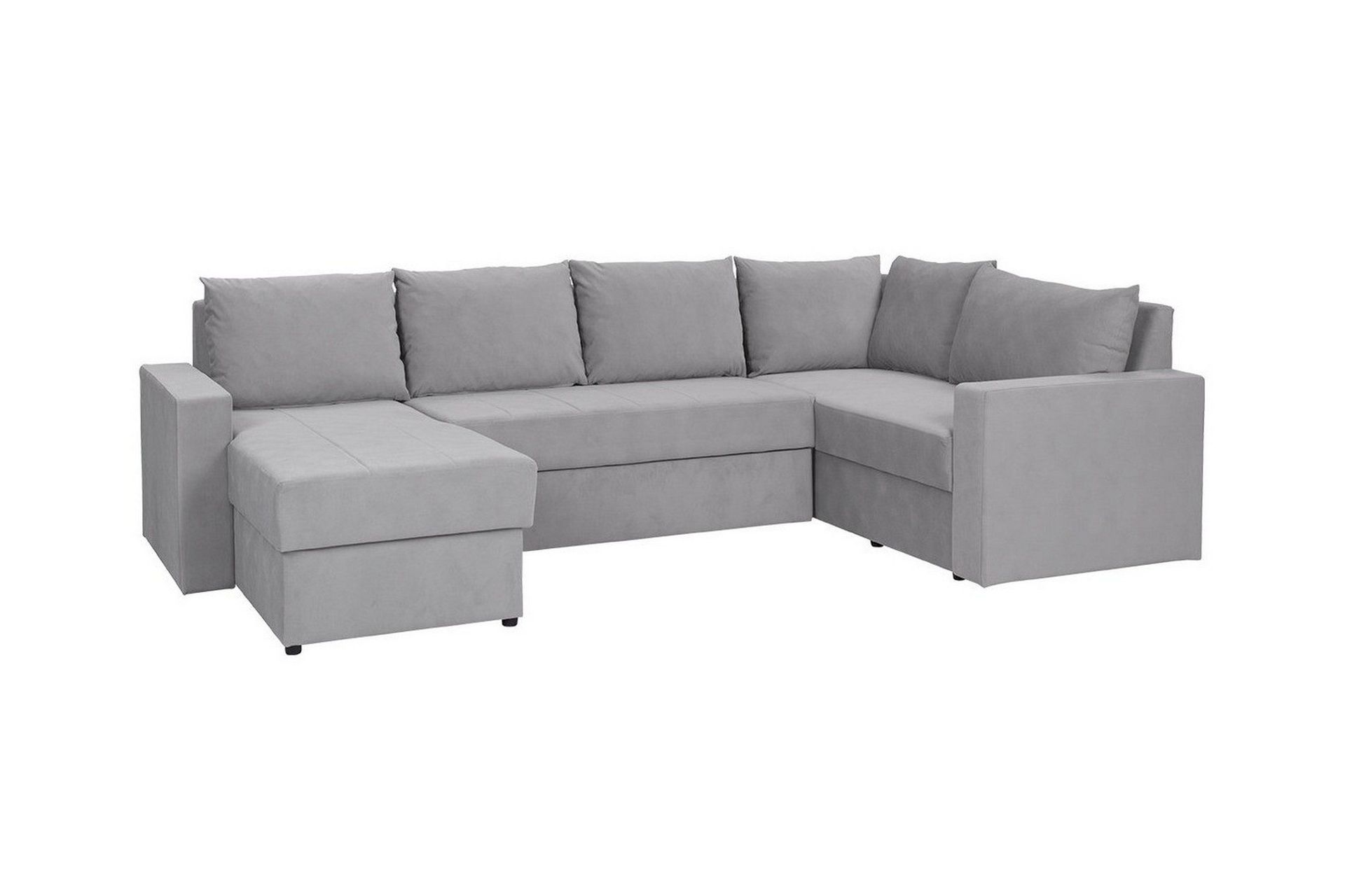 Staffin 4-sits Hörnbäddsoffa Ljusgrå -