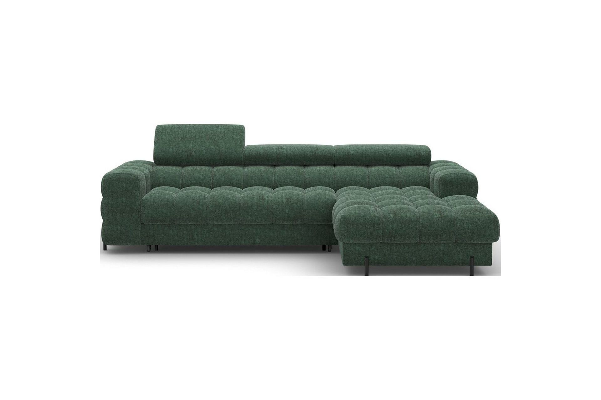 Hörnsoffa Eltap Felro 285x181x93 cm - Amore 35, Grön, Höger