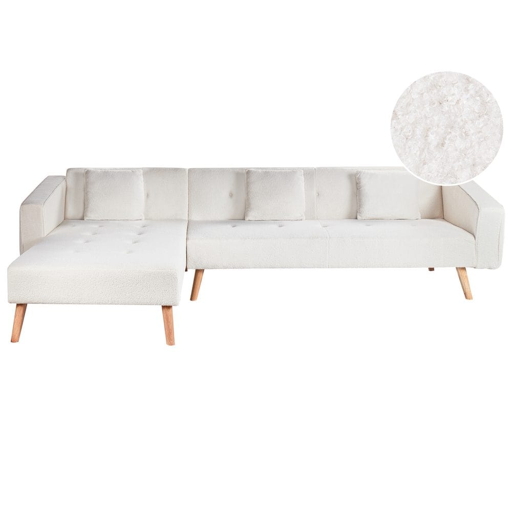 H&ouml;rnsoffa Vadso - Vit, ljust tr&auml;/H&ouml;gerv&auml;nd