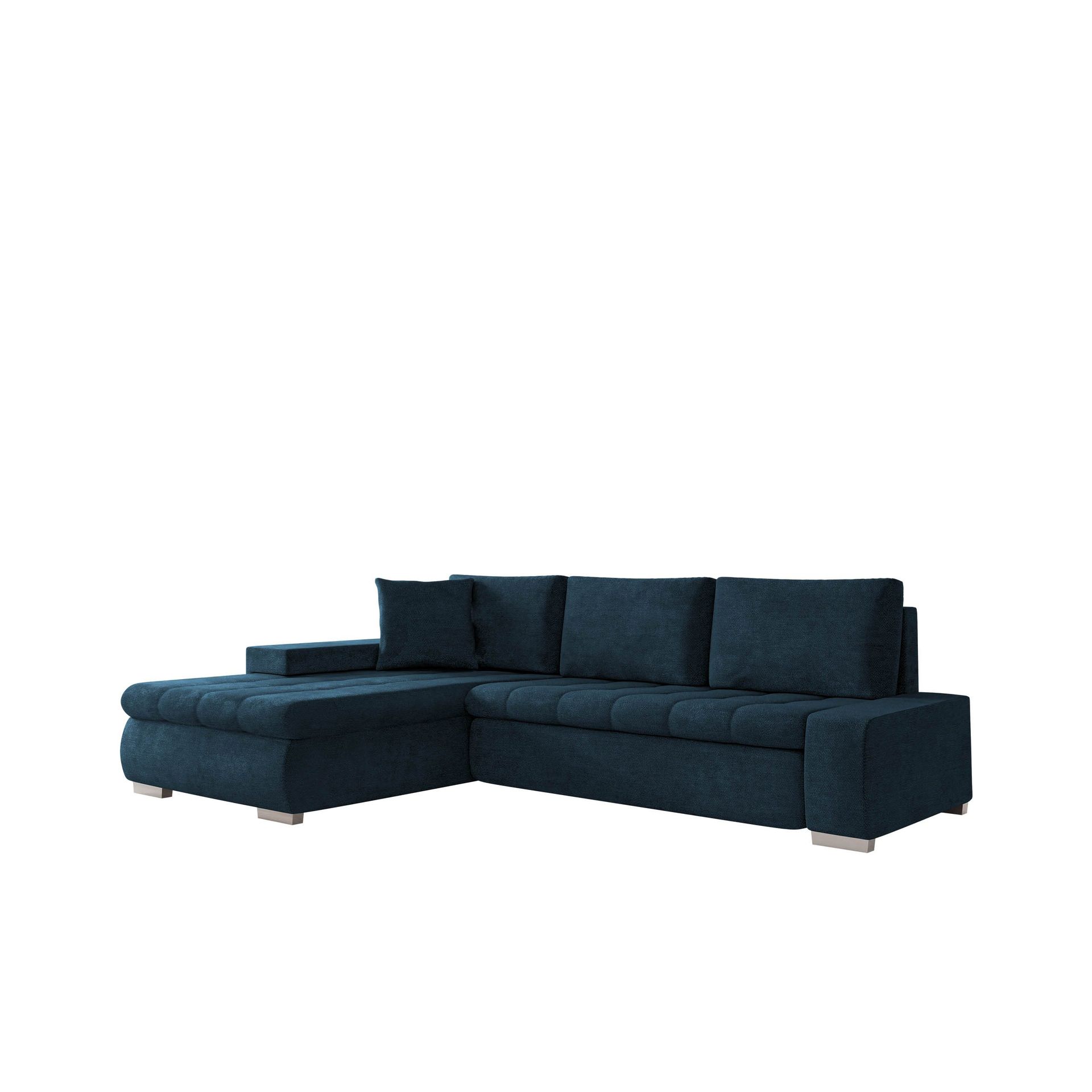 Irja 4-sits Bäddsoffa med divan Vänstervänd - Mörkblå