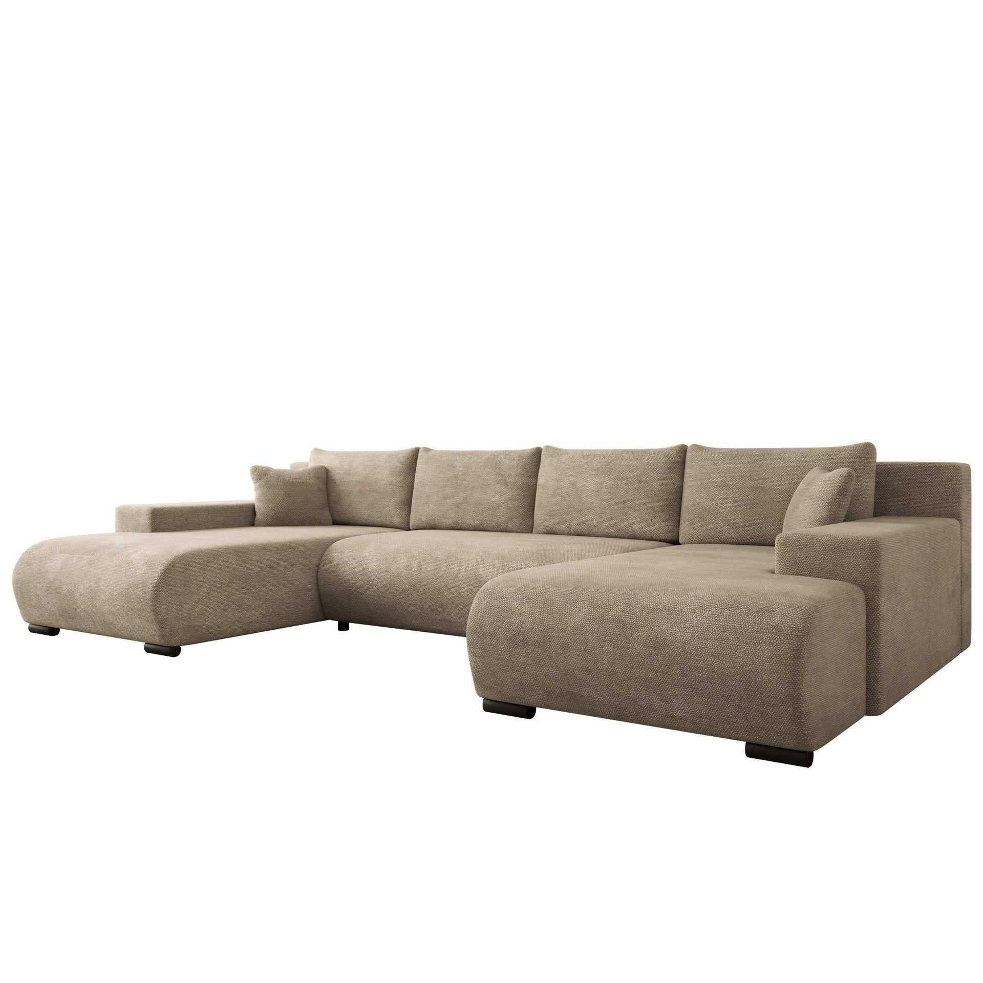 Krysen 4-sits B&auml;ddsoffa med dubbeldivan - beige