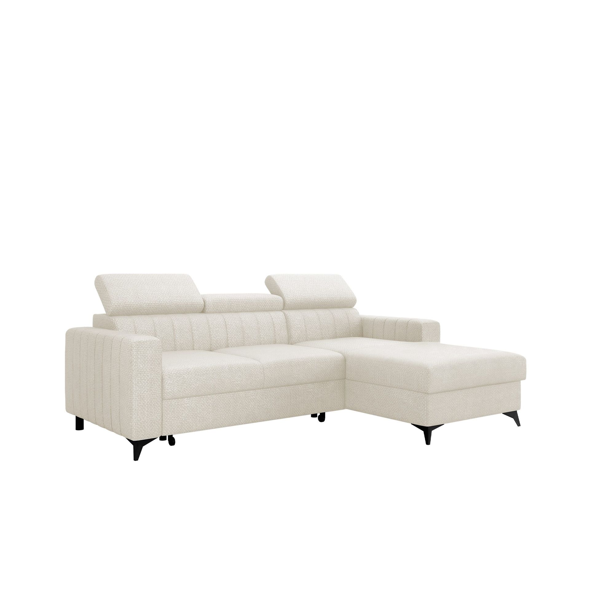 Milano 3-sits B&auml;ddsoffa divan h&ouml;ger med f&ouml;rvaring - Beige