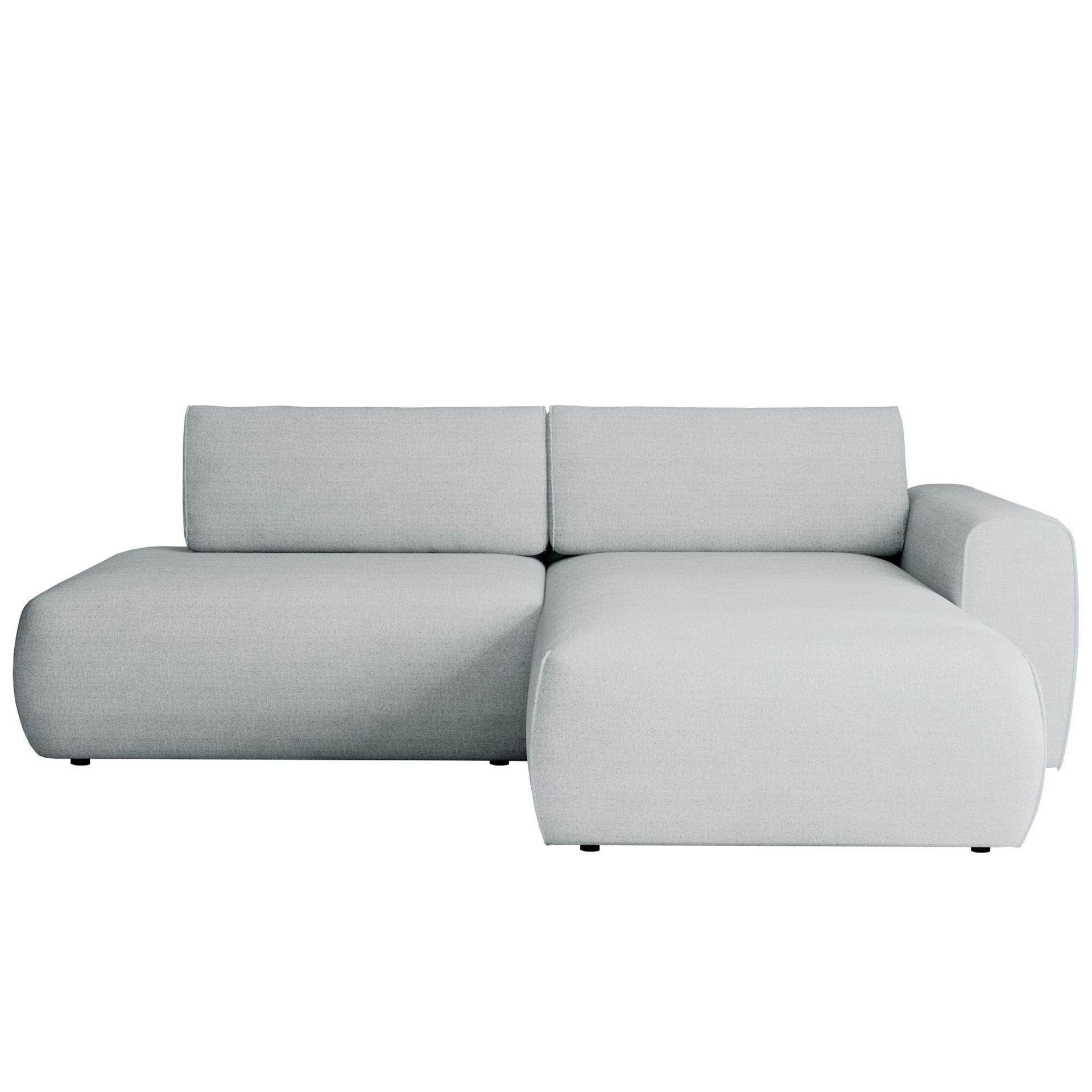 Milias 3-sits Bäddsoffa med Divan Höger och Förvaring - Grå