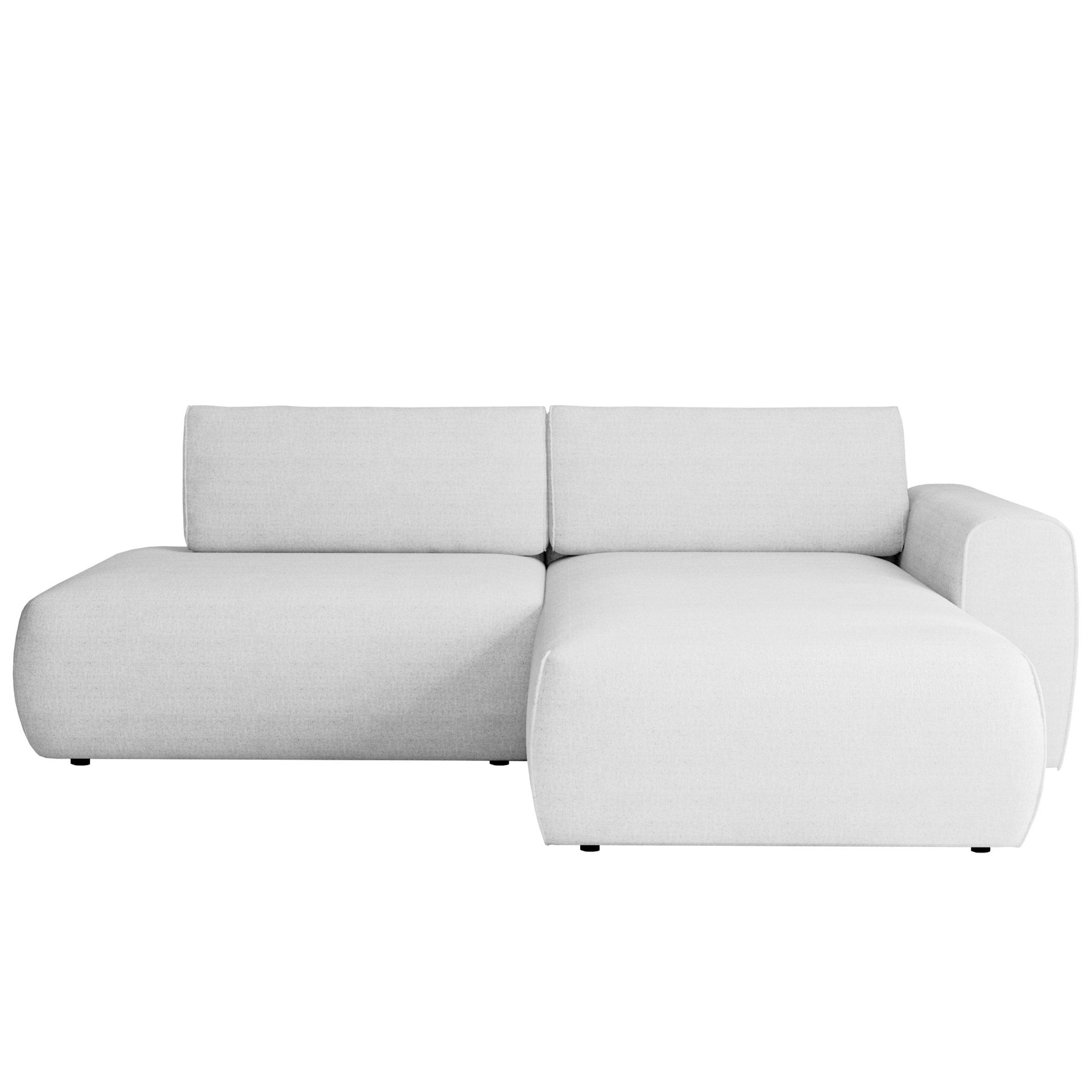 Milias 3-sits Bäddsoffa med Divan Höger och Förvaring - Vit