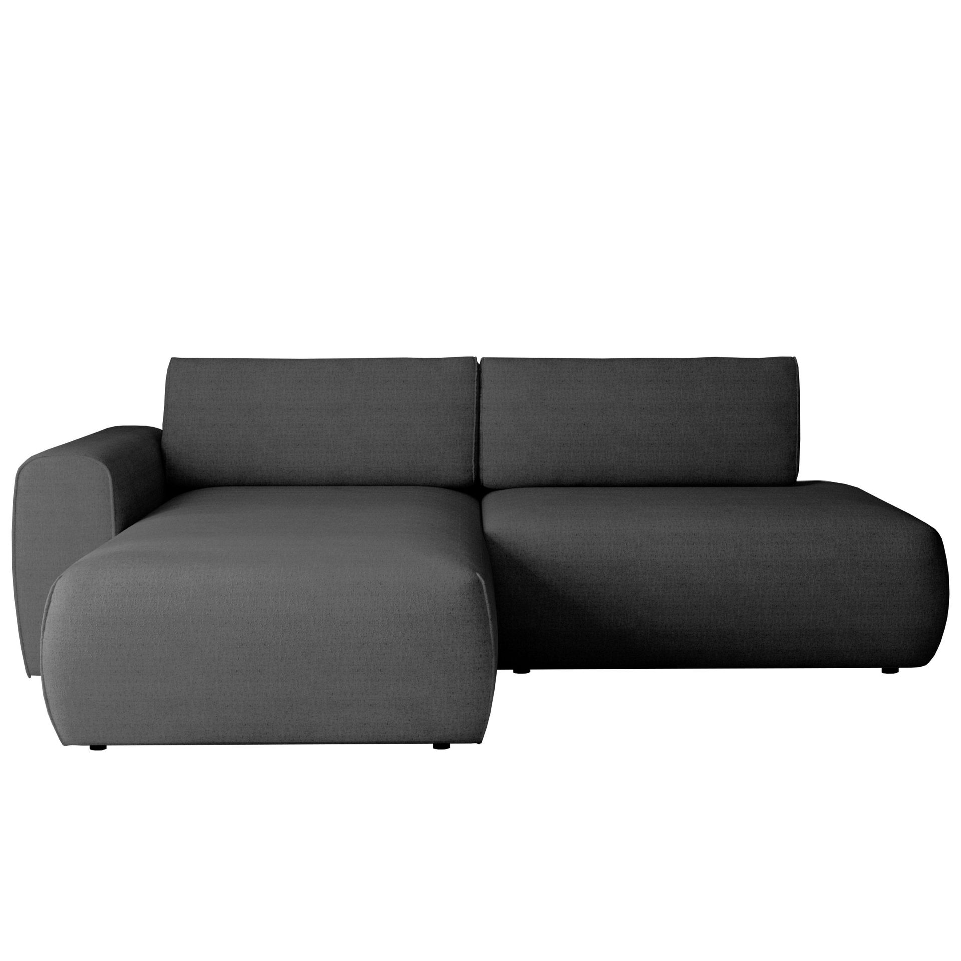 Milias 3-sits Bäddsoffa med Divan Vänster och Förvaring - Svart