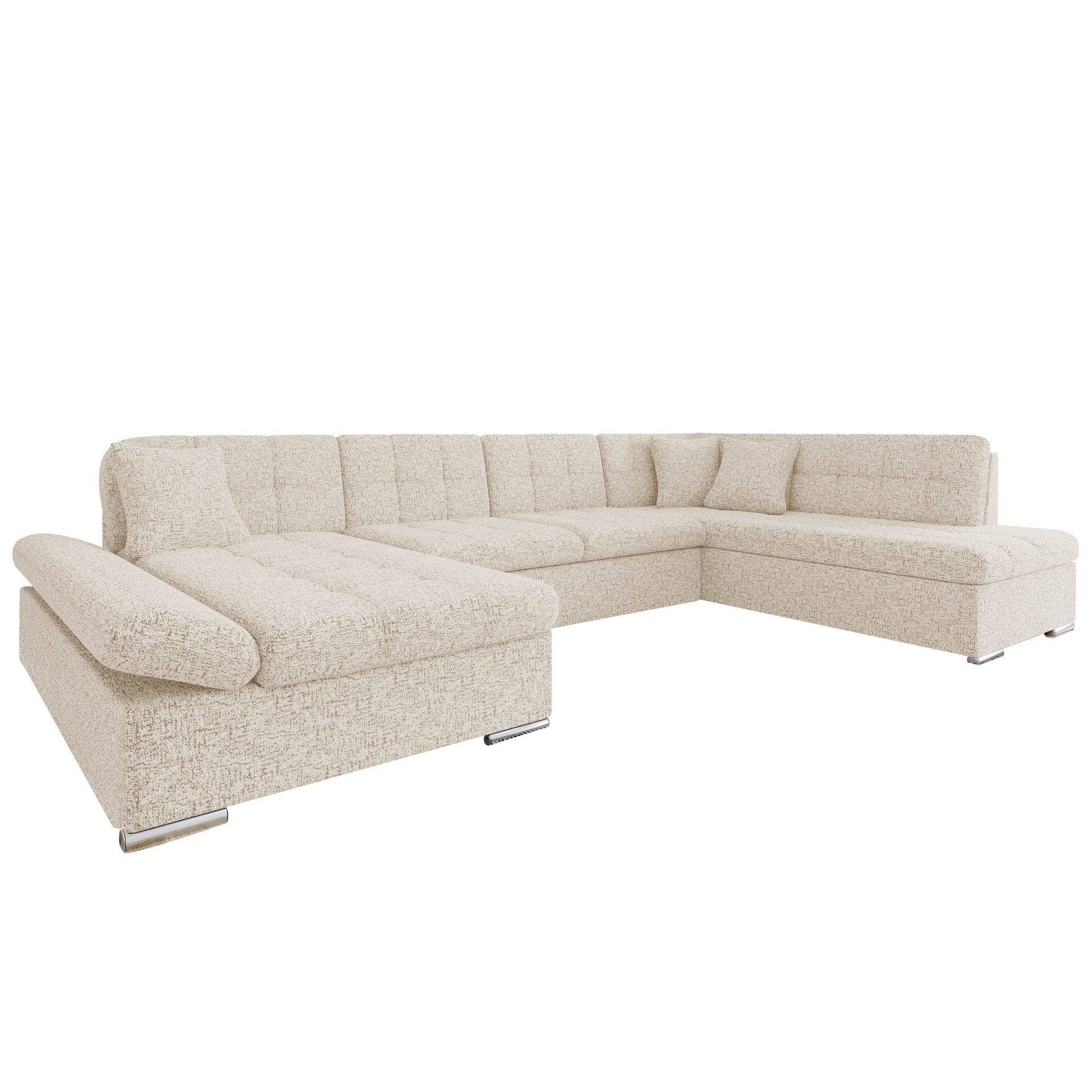 Mireo U-formad 5-sits B&auml;ddsoffa med f&ouml;rvaring - beige