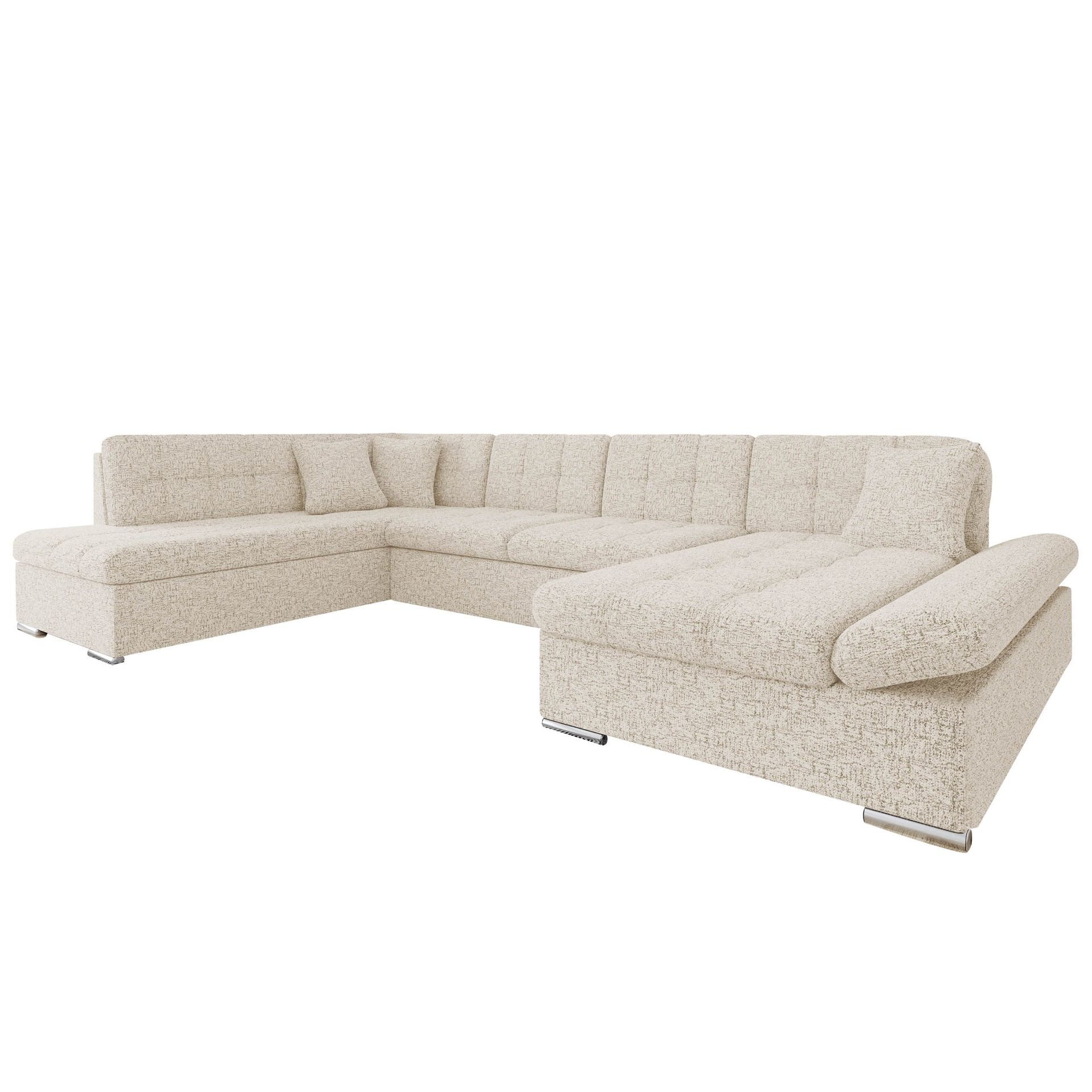 Mireo U-formad 5-sits B&auml;ddsoffa med f&ouml;rvaring - beige