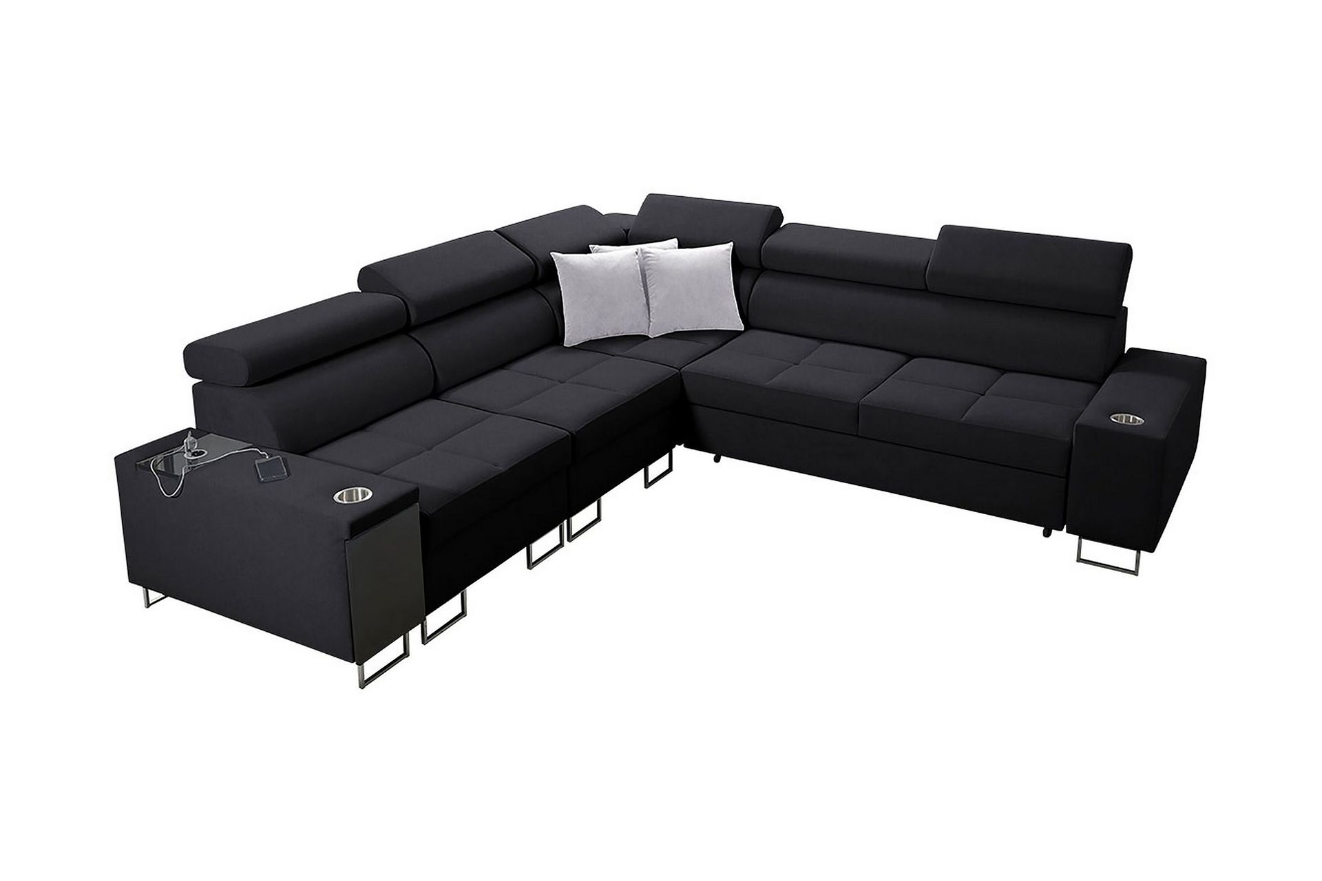 Morenia 3-sits H&ouml;rnb&auml;ddsoffa V&auml;nster - Svart