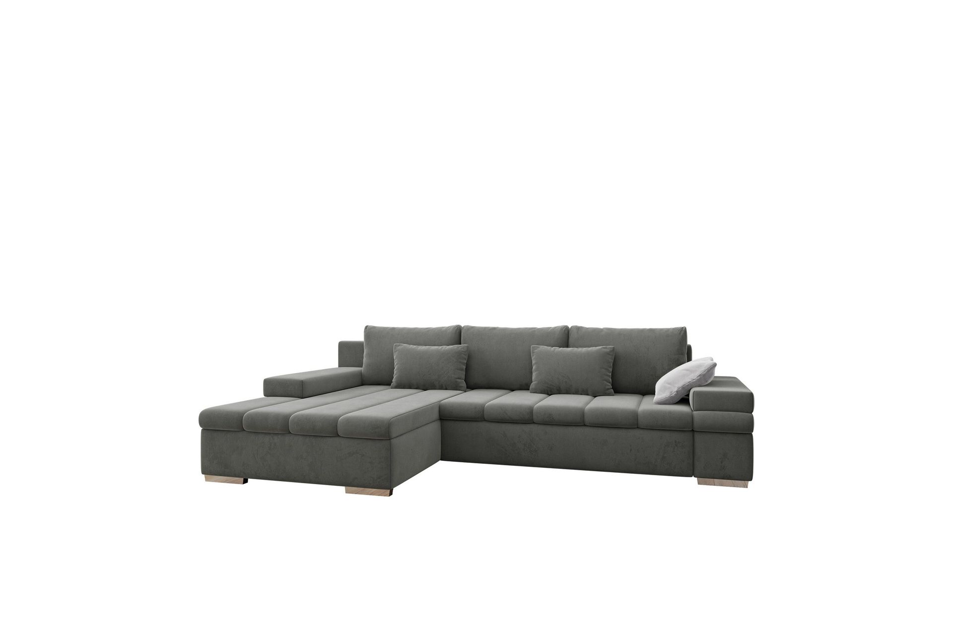 Naoma Bäddsoffa med Divan 4-sits - Grå