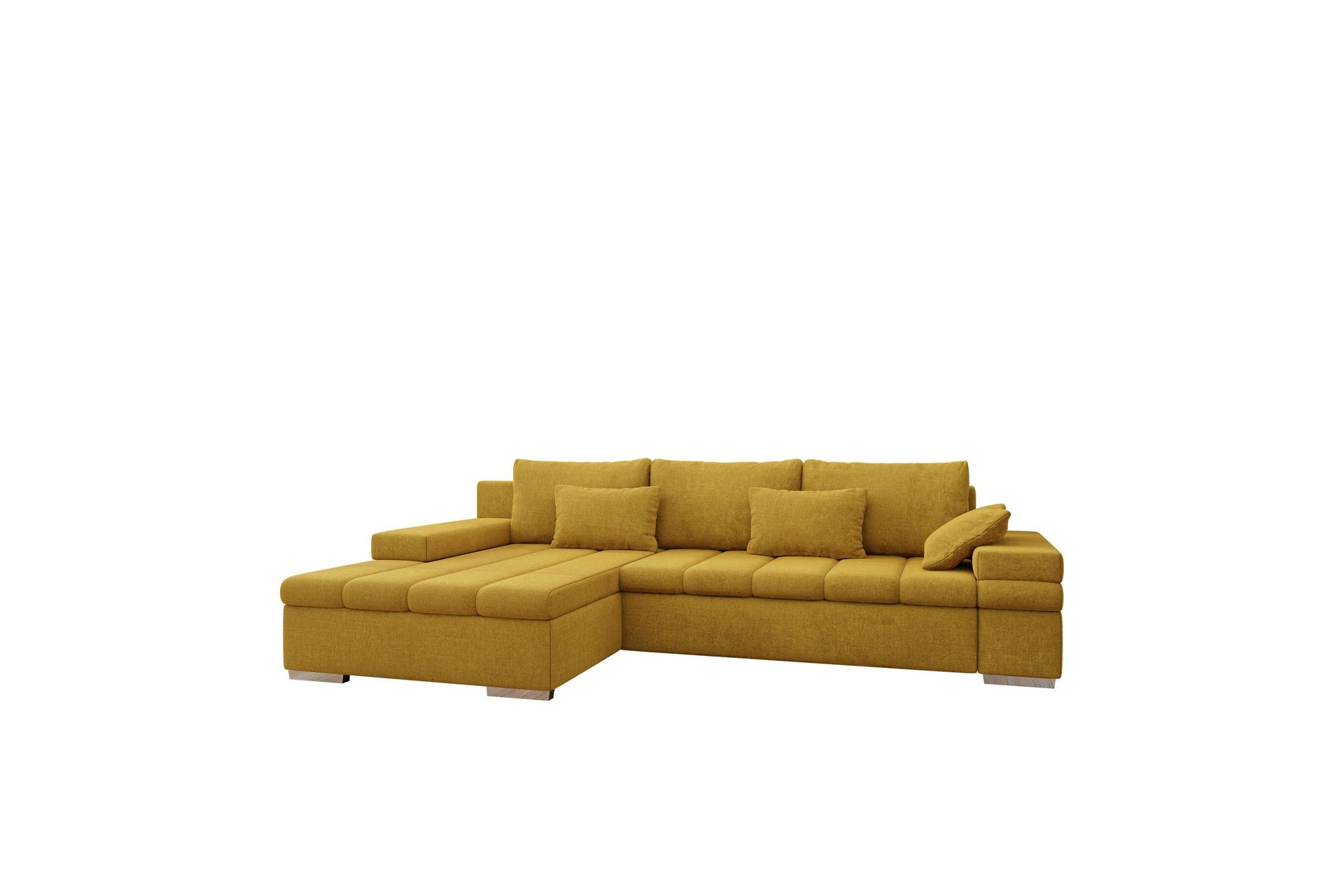 Naoma B&auml;ddsoffa med Divan 4-sits - Gul