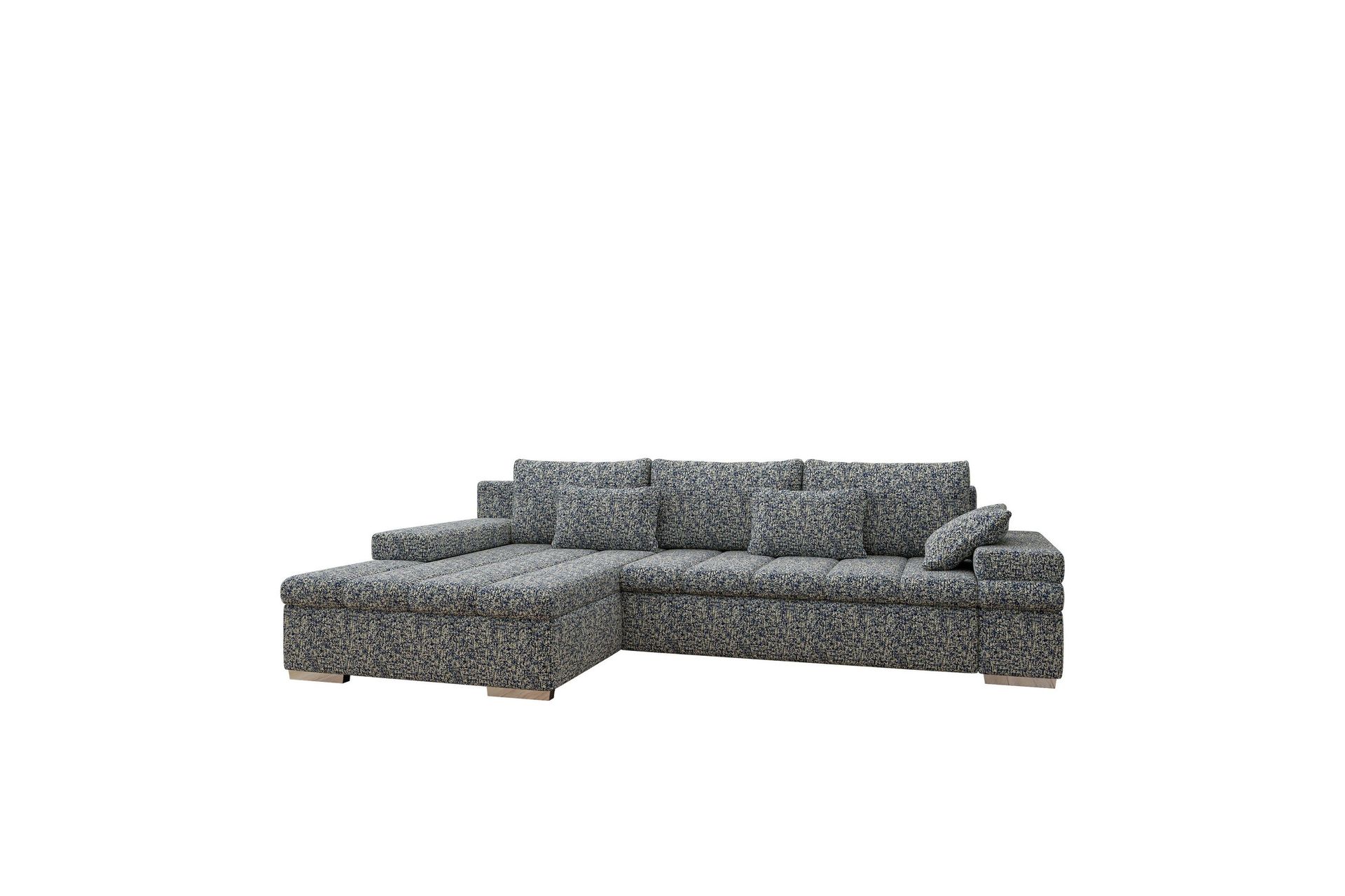 Naoma B&auml;ddsoffa med Divan 4-sits - Marinbl&aring;