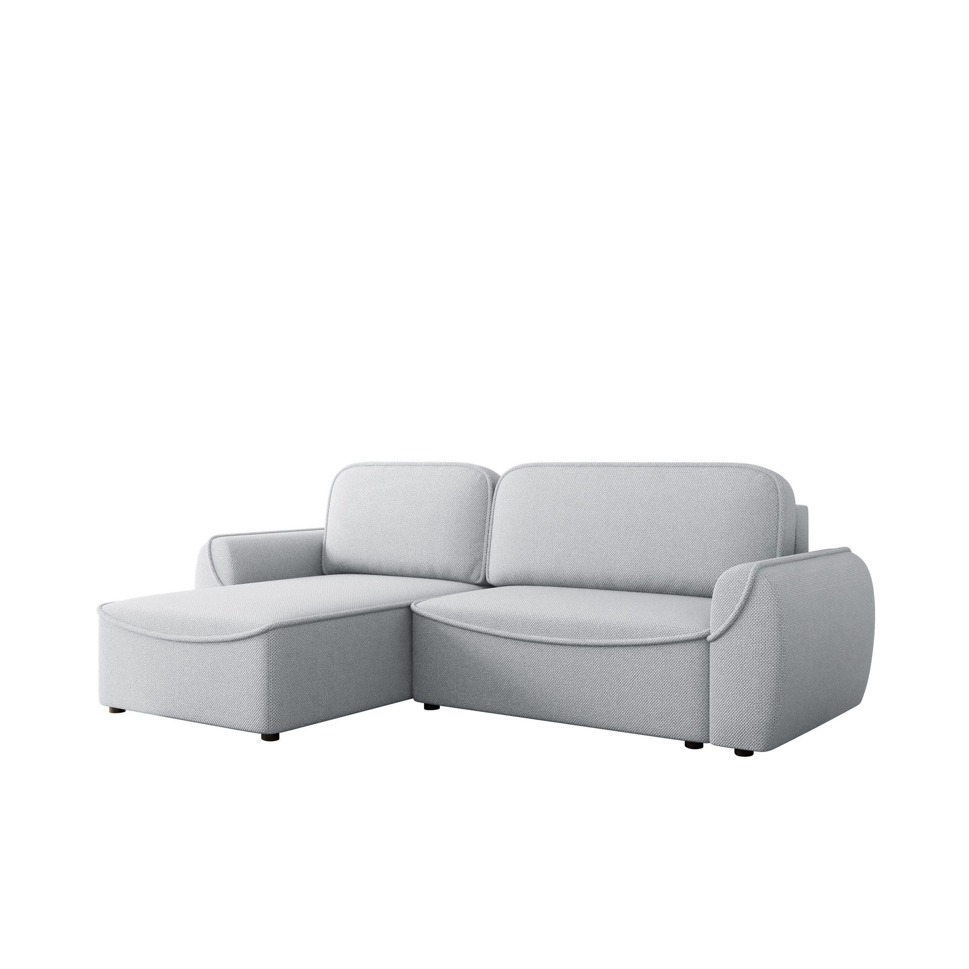 Navrel 3-sits Bäddsoffa med Divan och förvaring - Ljusgrå