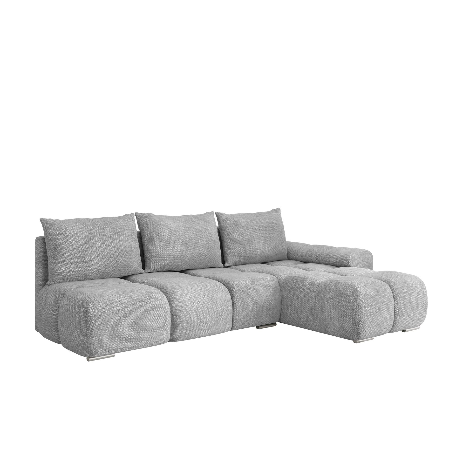 Nessa 4-sits B&auml;ddsoffa divan h&ouml;ger med f&ouml;rvaring - gr&aring;