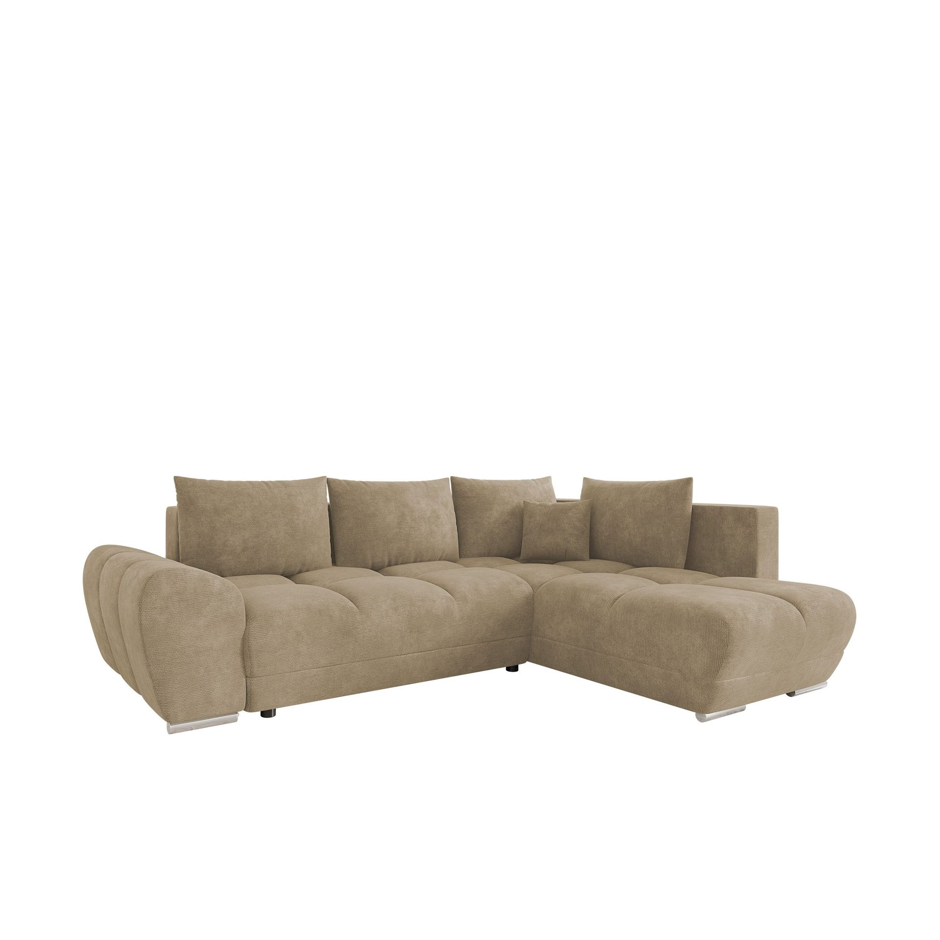 Ostra 4-sits B&auml;ddsoffa divan h&ouml;ger med f&ouml;rvaring - Beige