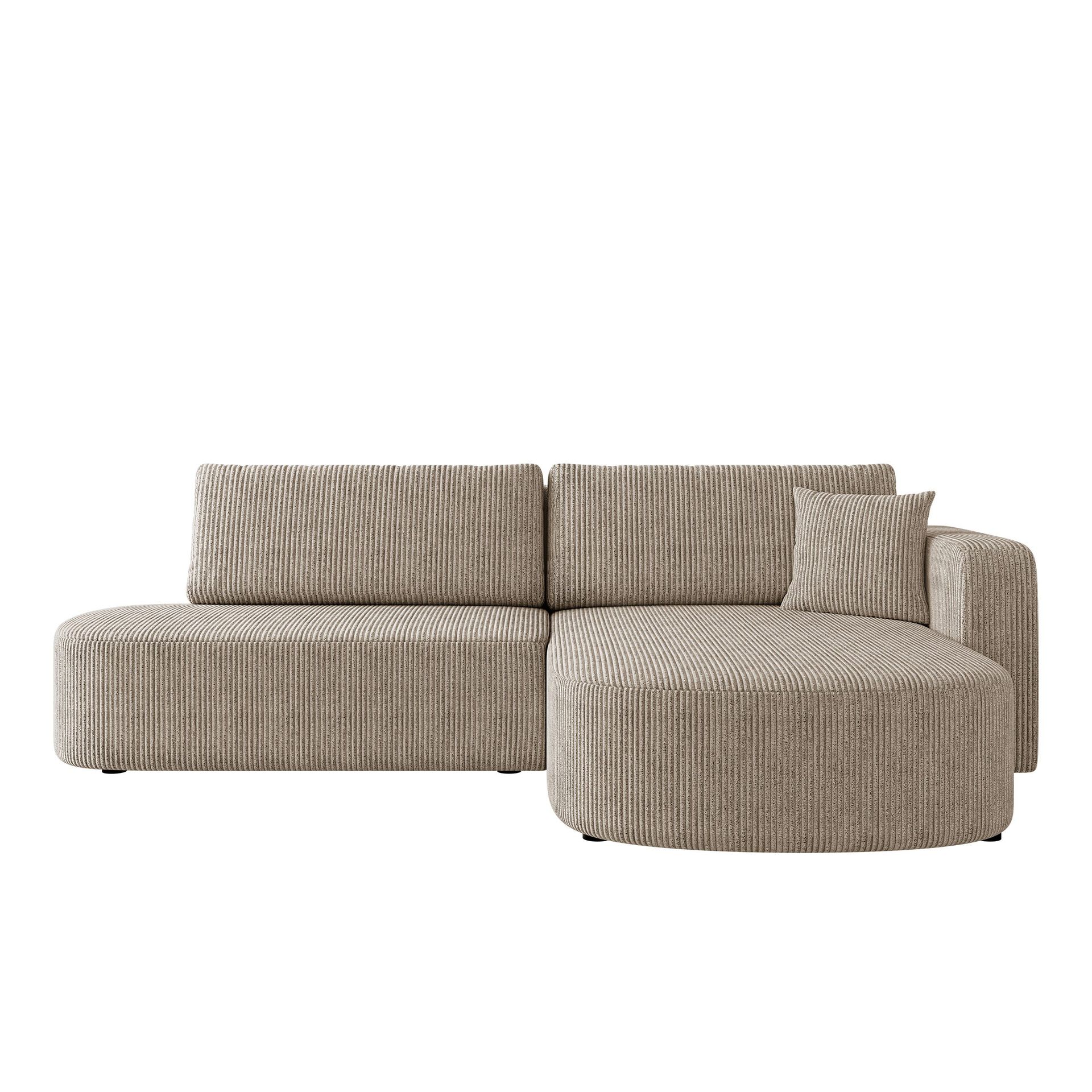 Pryda 4-sits B&auml;ddsoffa divan h&ouml;ger med f&ouml;rvaring - beige