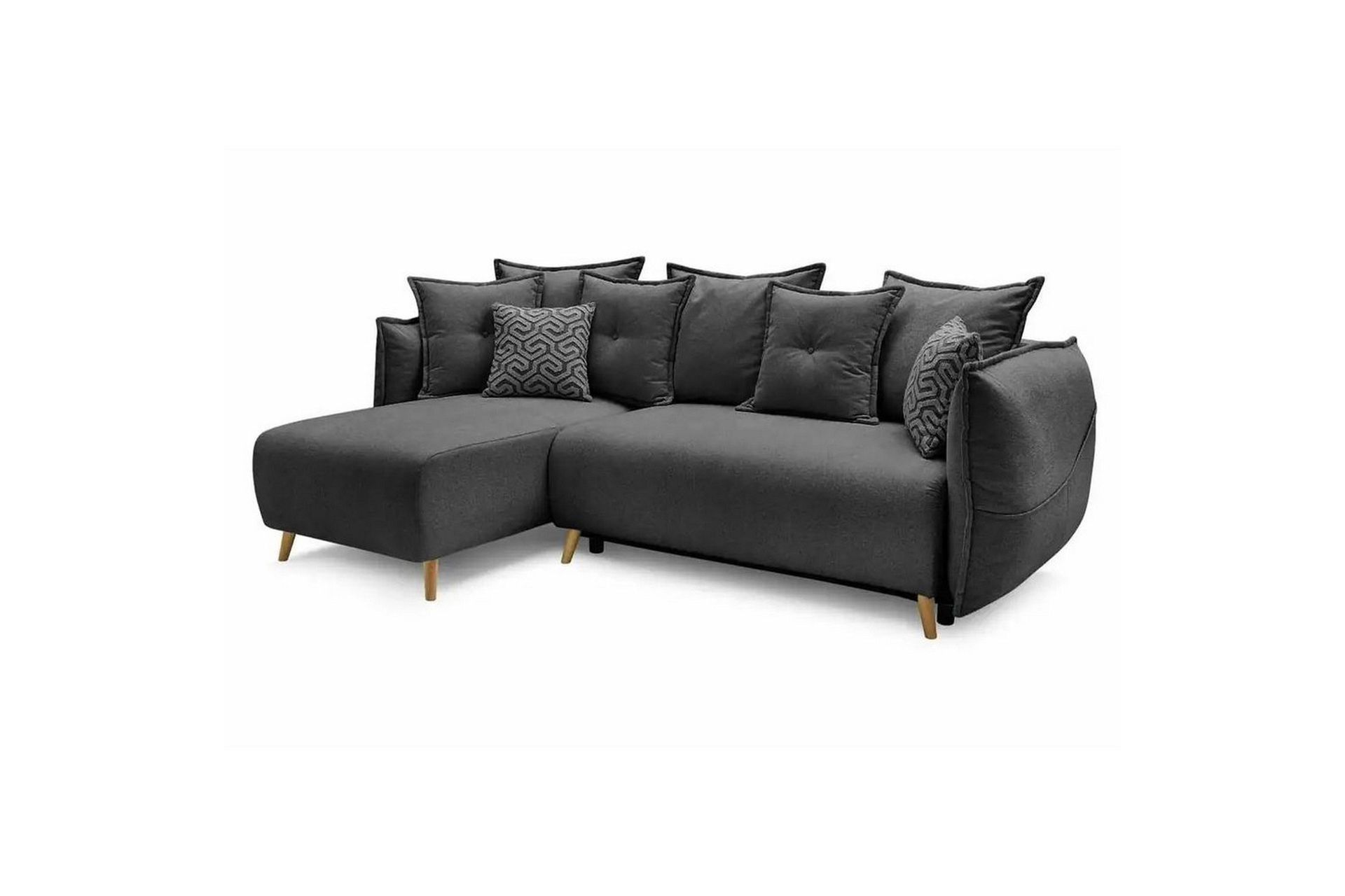 Puffin Bäddsoffa med Divan 3-sits - Antracit