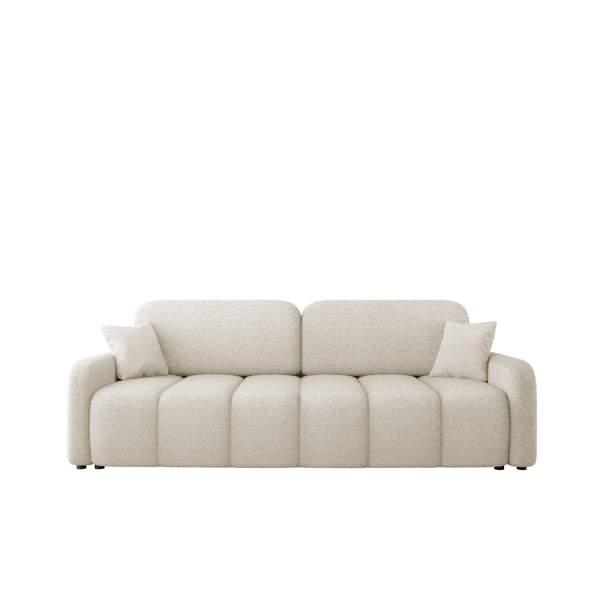 Quarlos 3-sits Bäddsoffa med Förvaring - Beige
