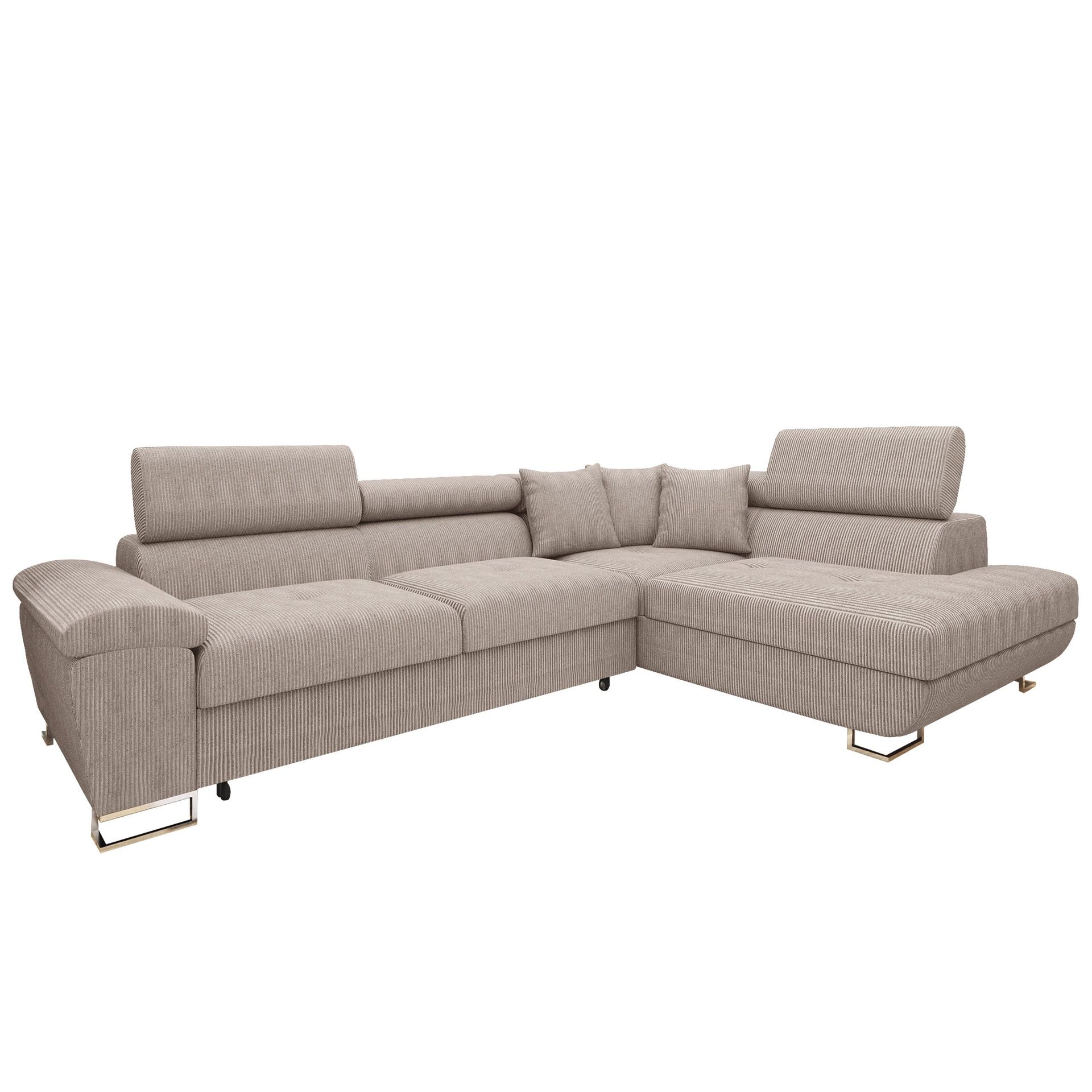 Reginia 4-sits Bäddsoffa med Schäslong och förvaring -