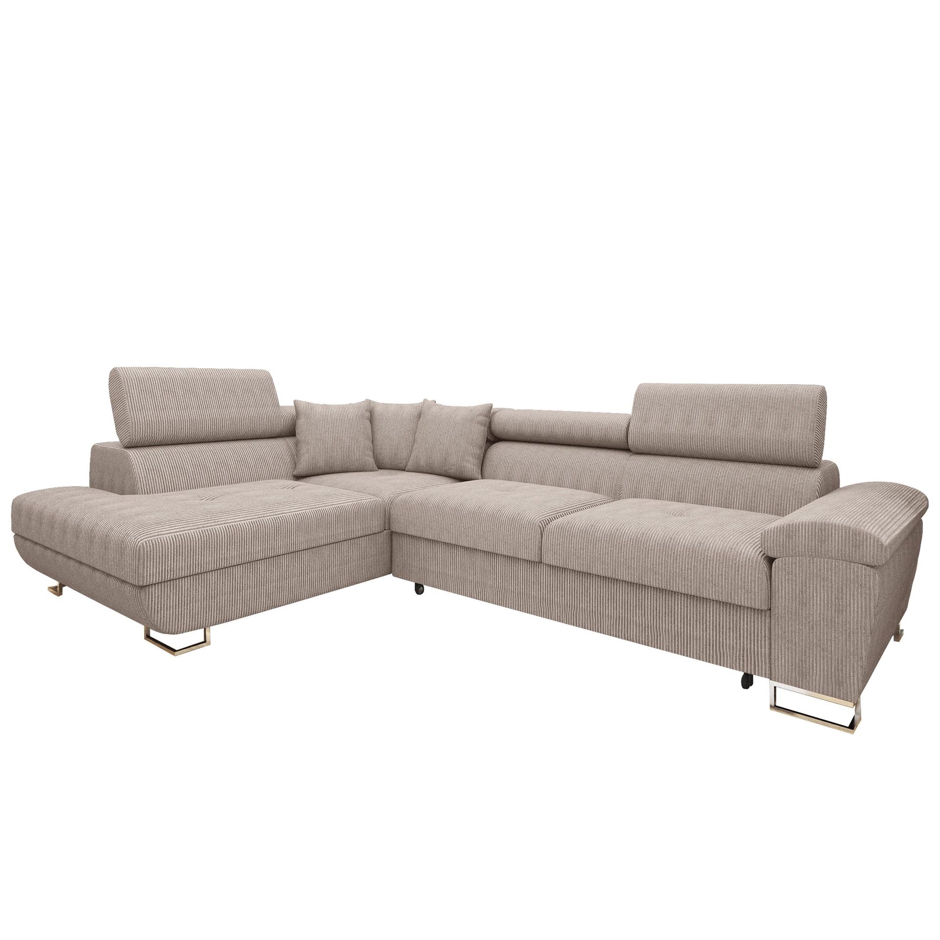 Reginia 4-sits Bäddsoffa med Schäslong och förvaring -
