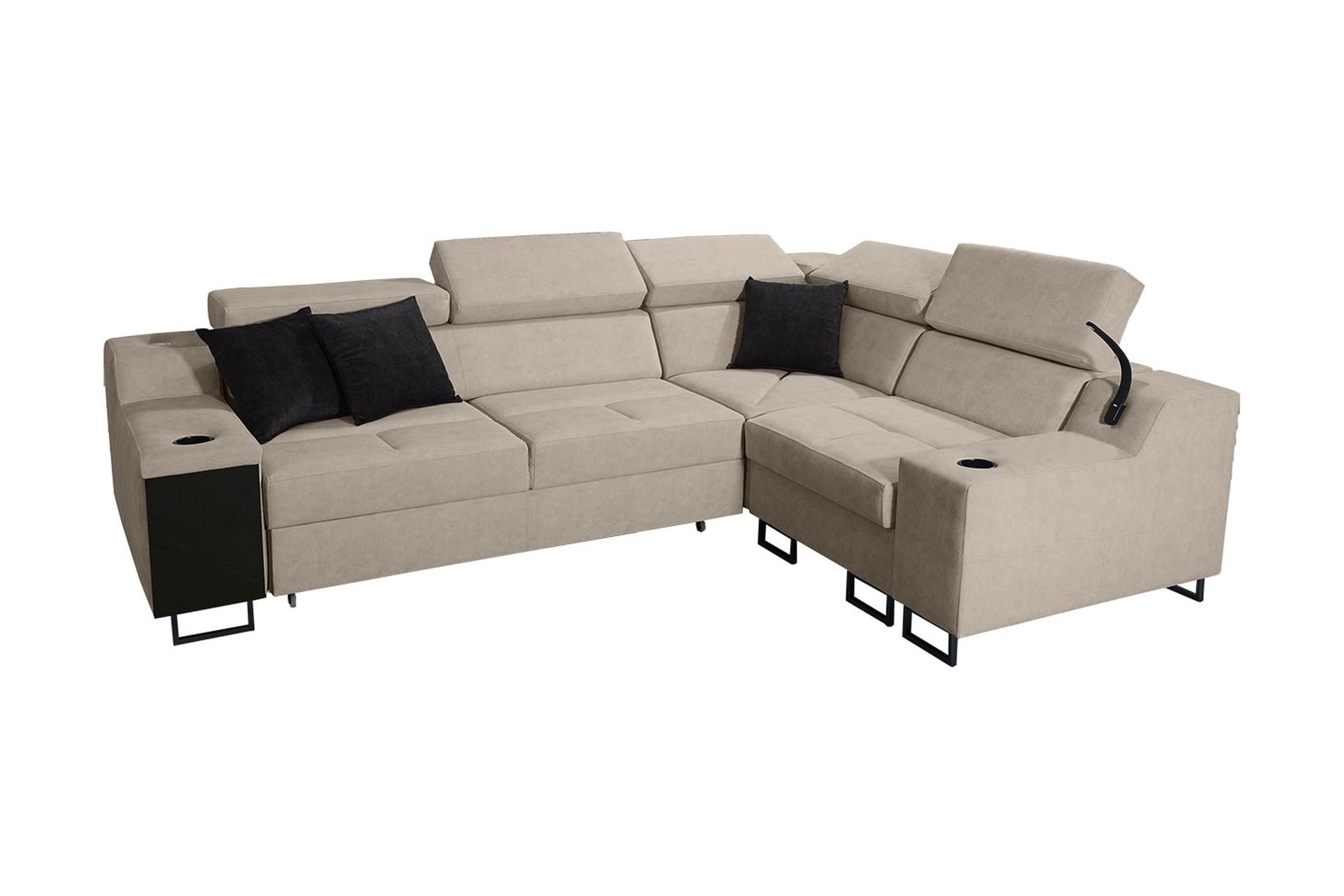 Seginus H&ouml;rnb&auml;ddsoffa 4-sits 210x127 - Beige