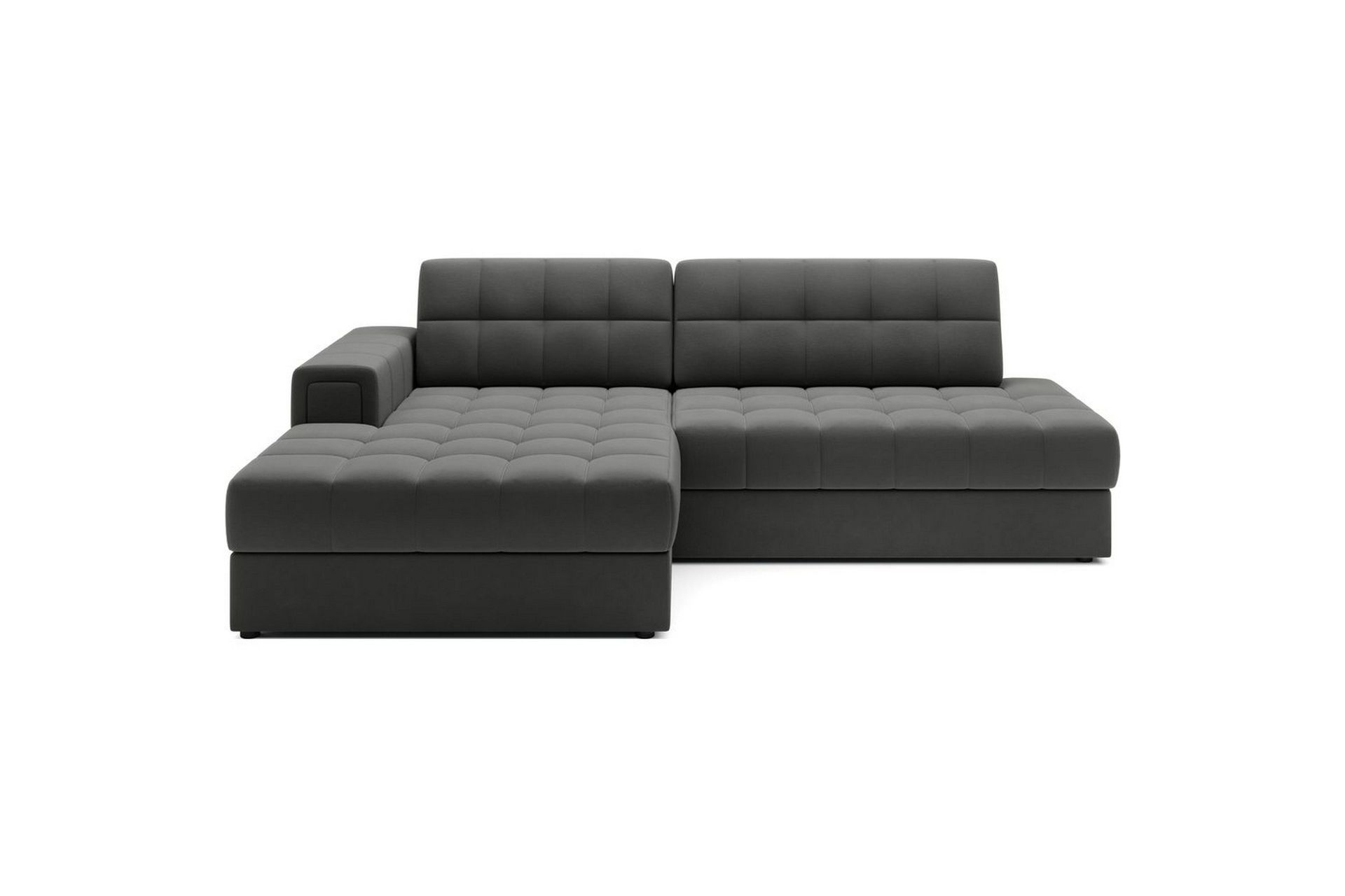 Sektionssoffa Eltap Blezalt 240x150x82 cm - Sola 6, Mörkgrå, Vänster