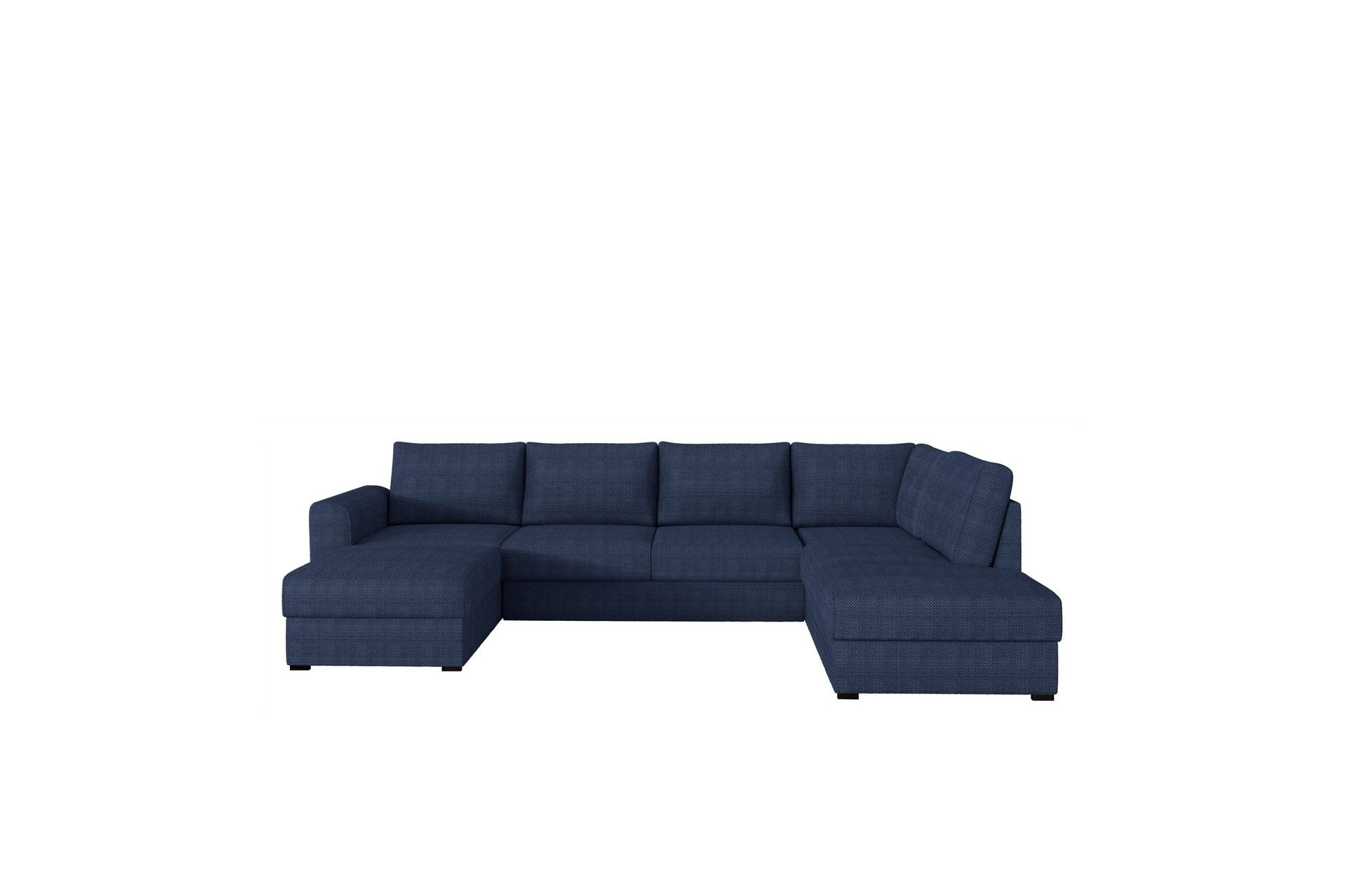 Taberk Bäddsoffa med Divan och Schäslong 4-sits i Chenille - Blå