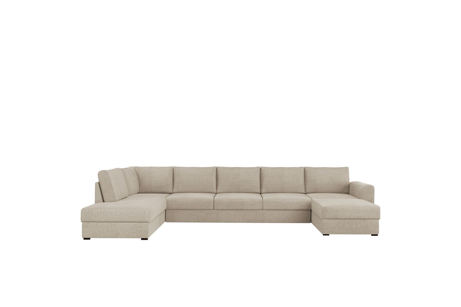 Taberk Bäddsoffa med Divan och Schäslong 5-sits - Beige