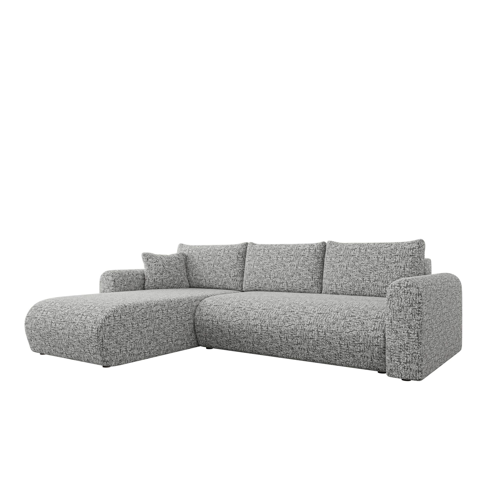 Tacon 3-sits Bäddsoffa med divan - grå