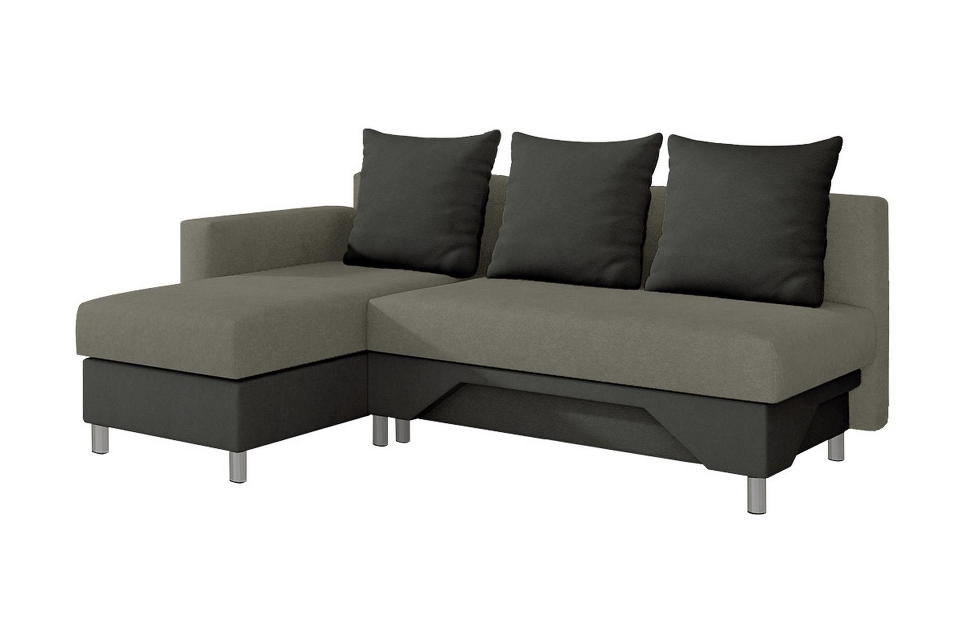 Tom Divanbäddsoffa 215x133x72 cm - Beige/Grå