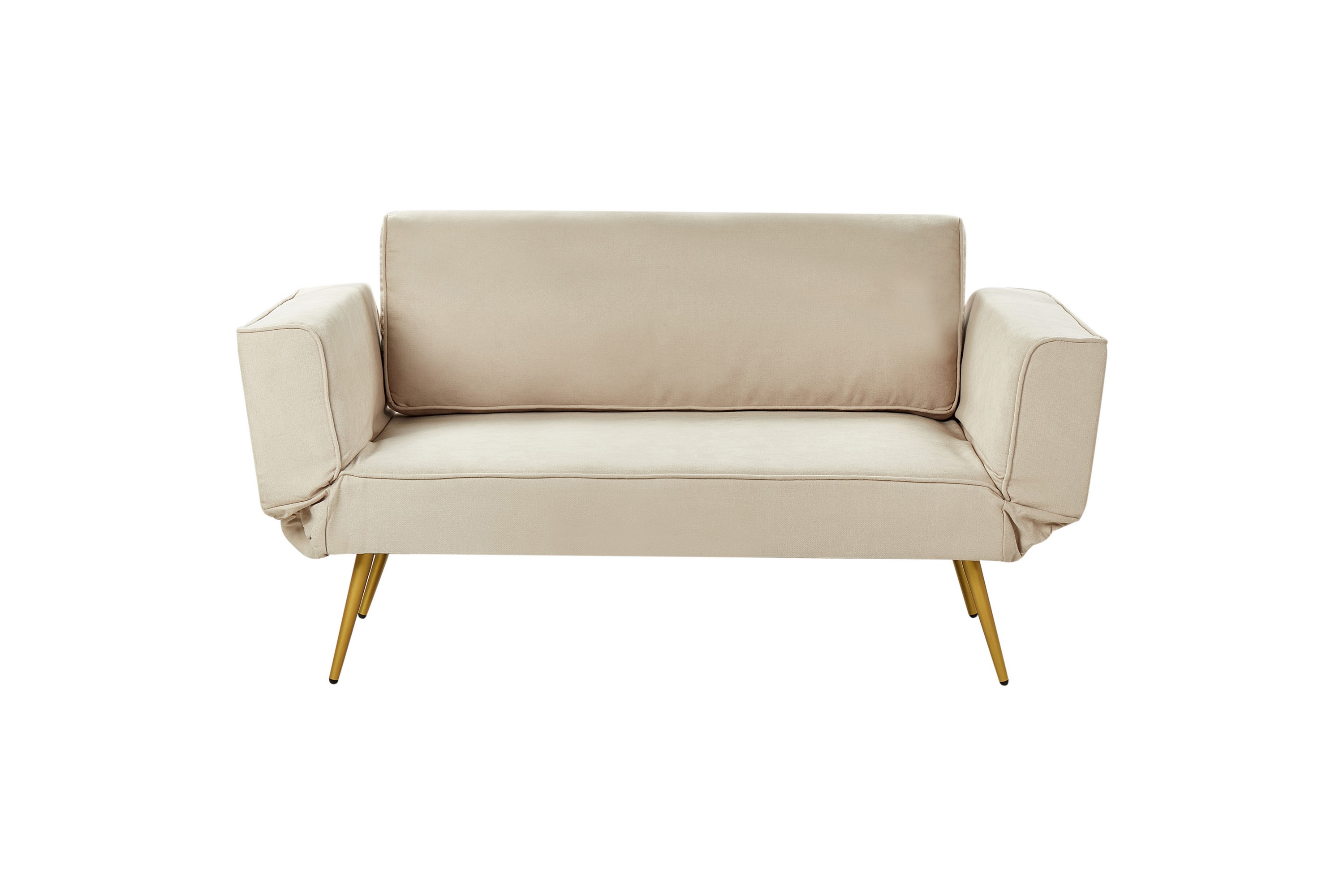 Touya Bäddsoffa 2-sits Beige/Guld