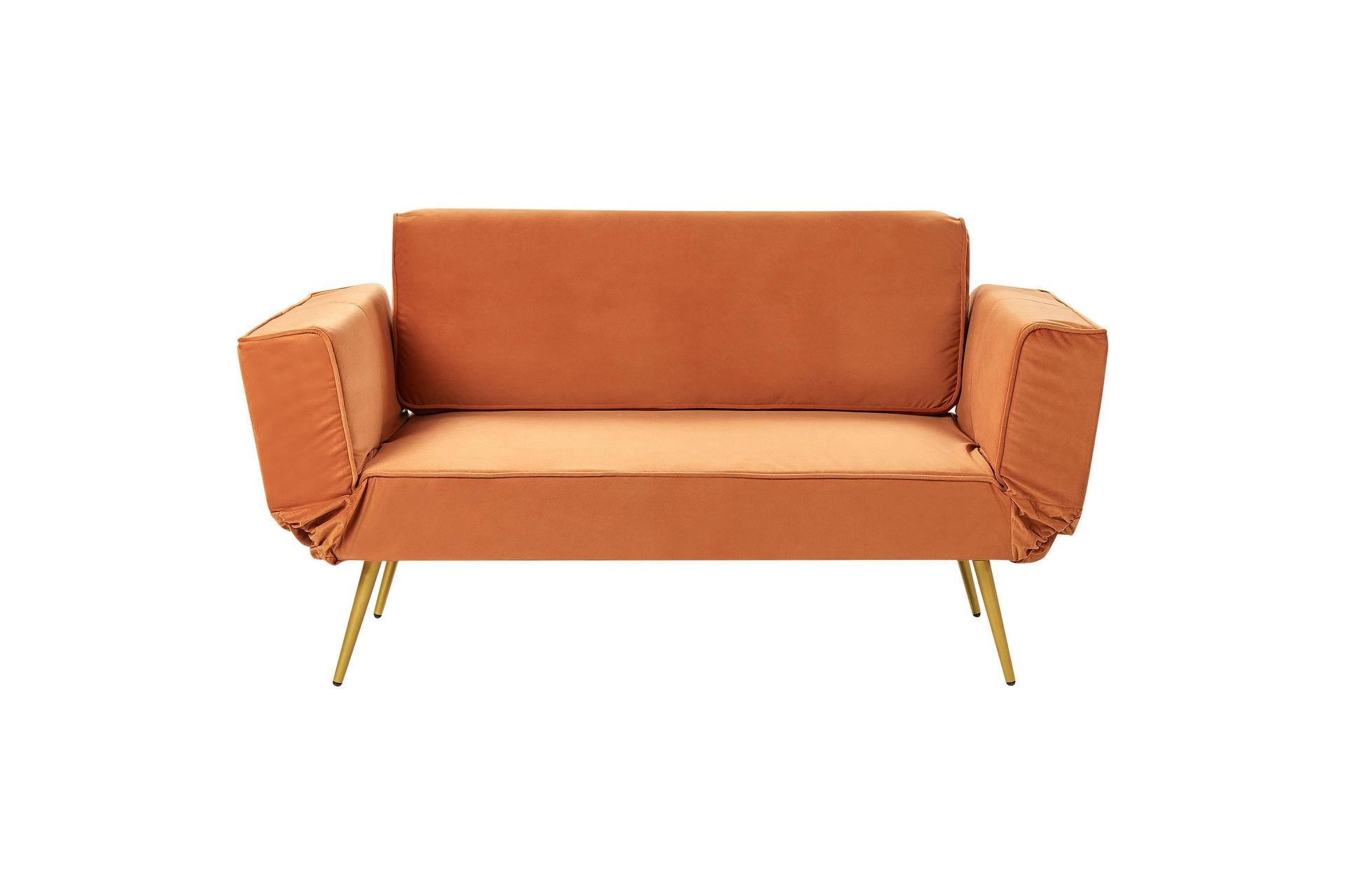 Touya B&auml;ddsoffa 2-sits - Guld/Orange