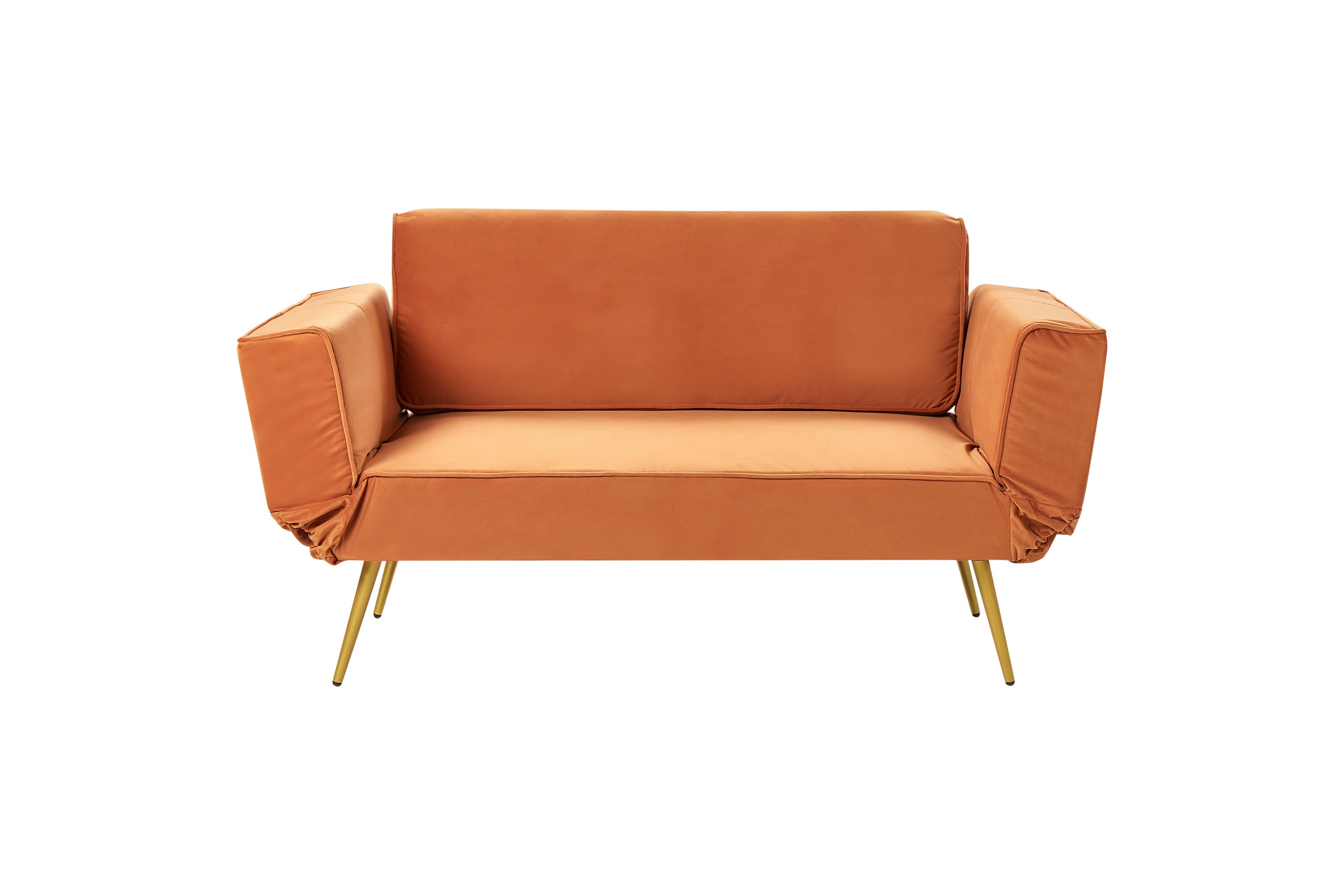 Touya Bäddsoffa 2-sits Guld/Orange