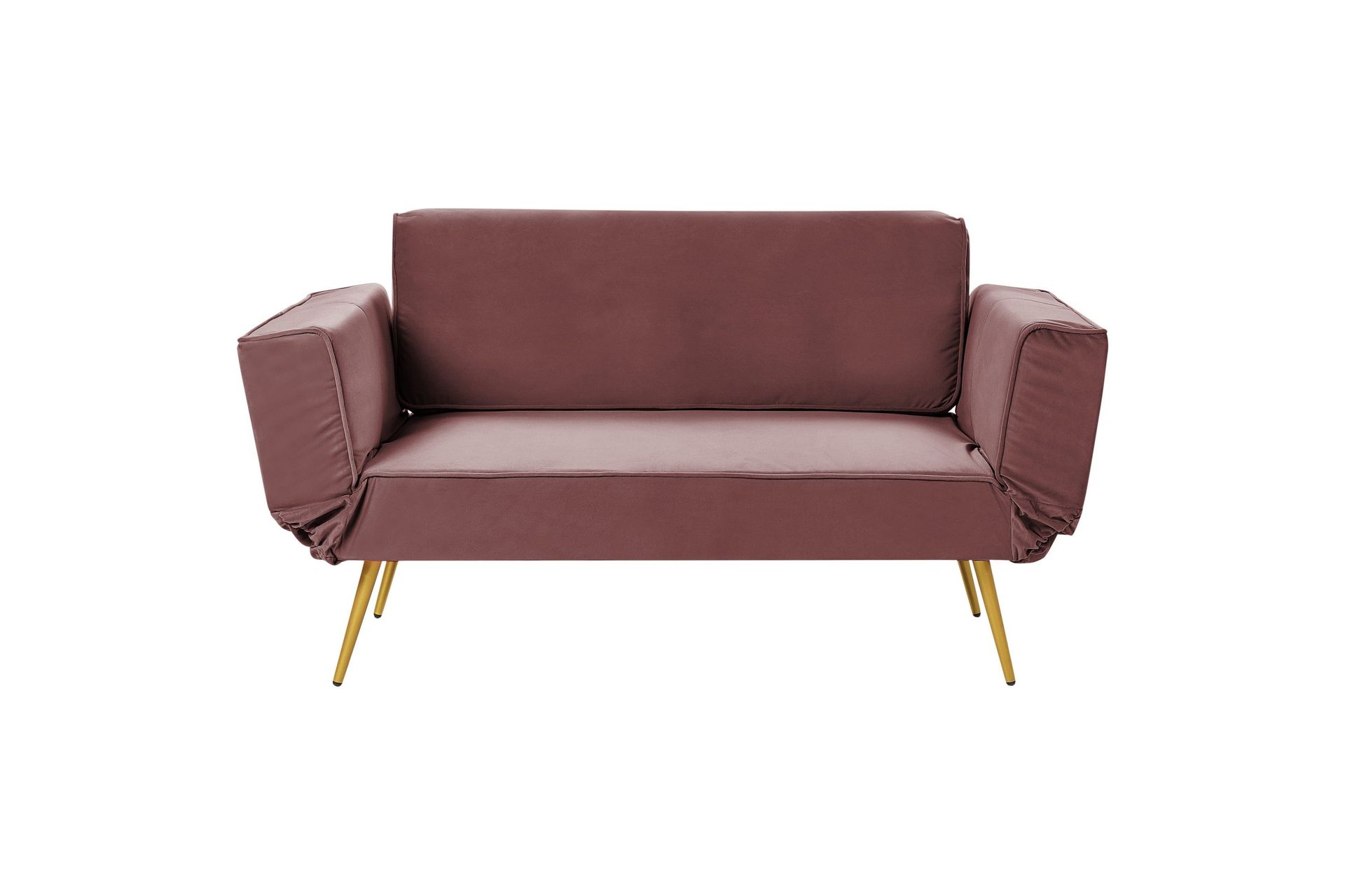 Touya B&auml;ddsoffa 2-sits - Guld/Rosa