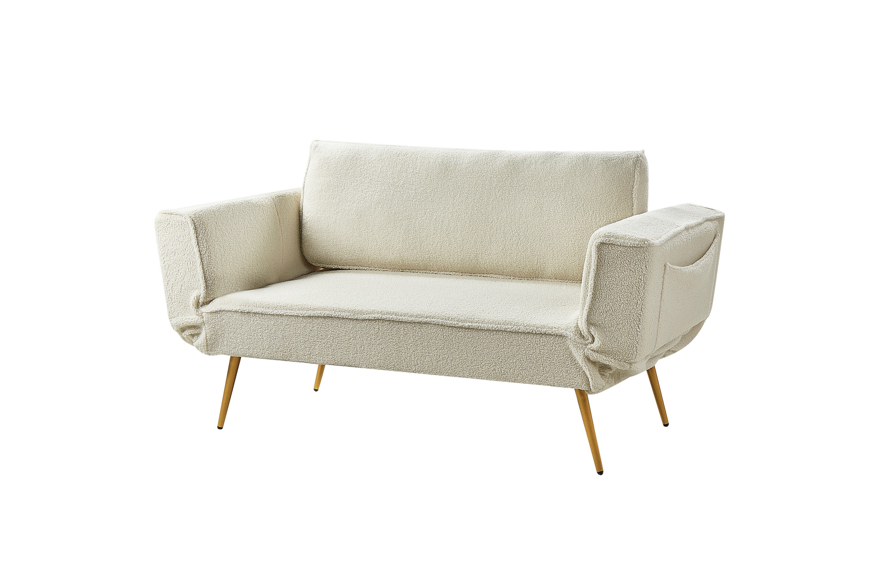 Touya Bäddsoffa 2-sits Guld/Vit