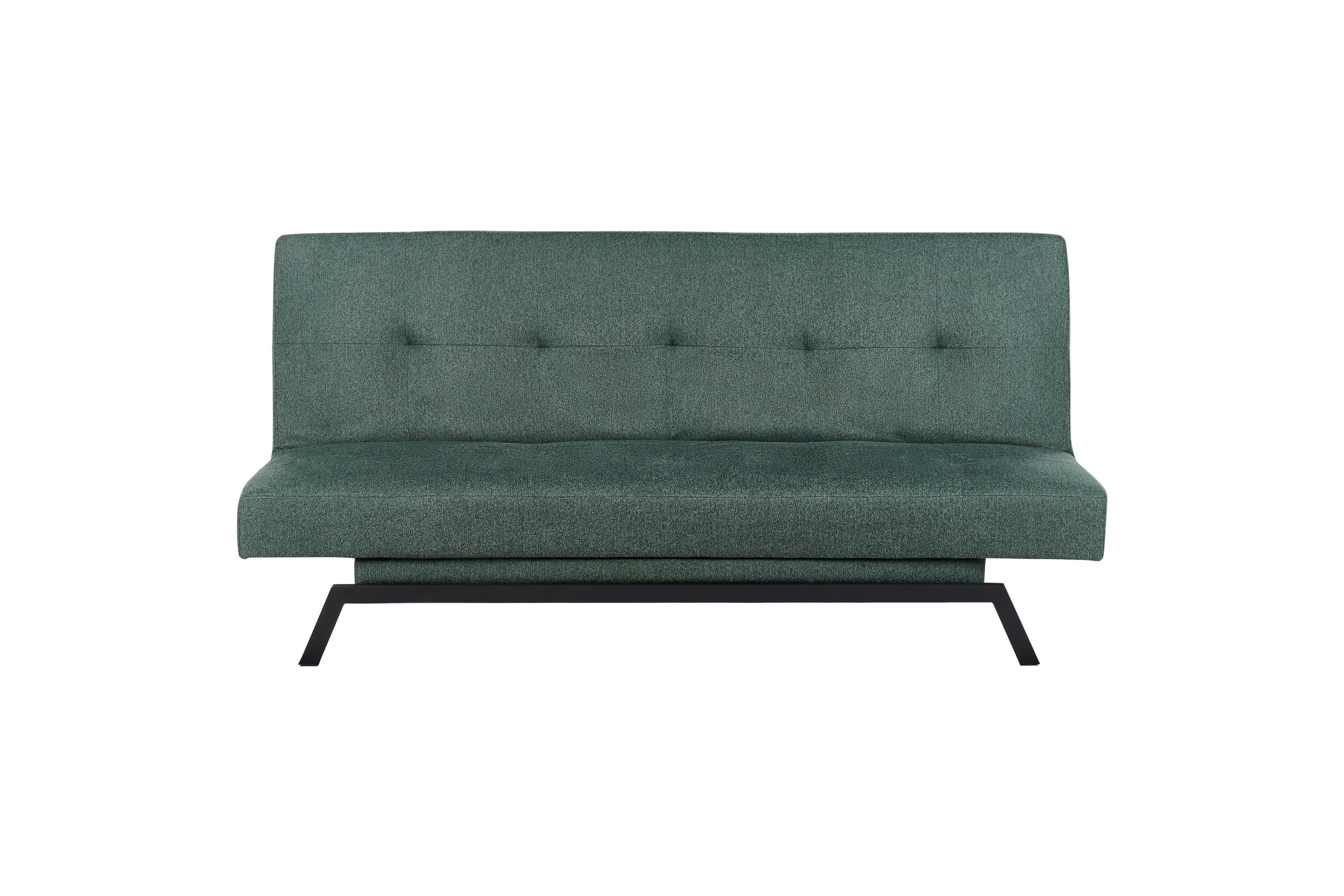 Tripta Bäddsoffa 3-sits Svart/Grön