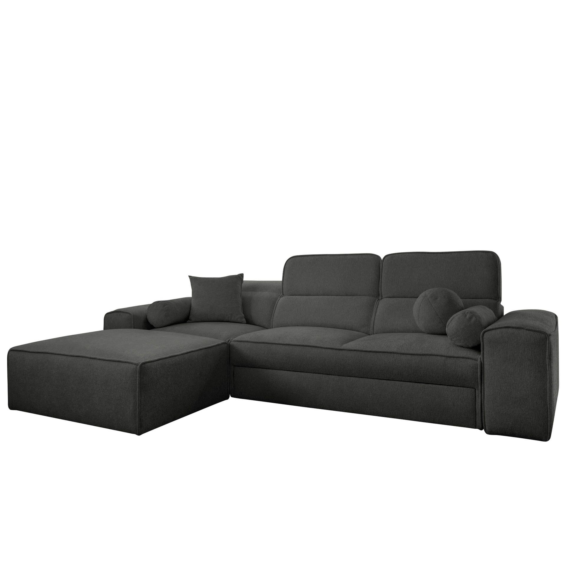 Vitoran 3-sits Bäddsoffa med Divan Vänstervänd - Antracit
