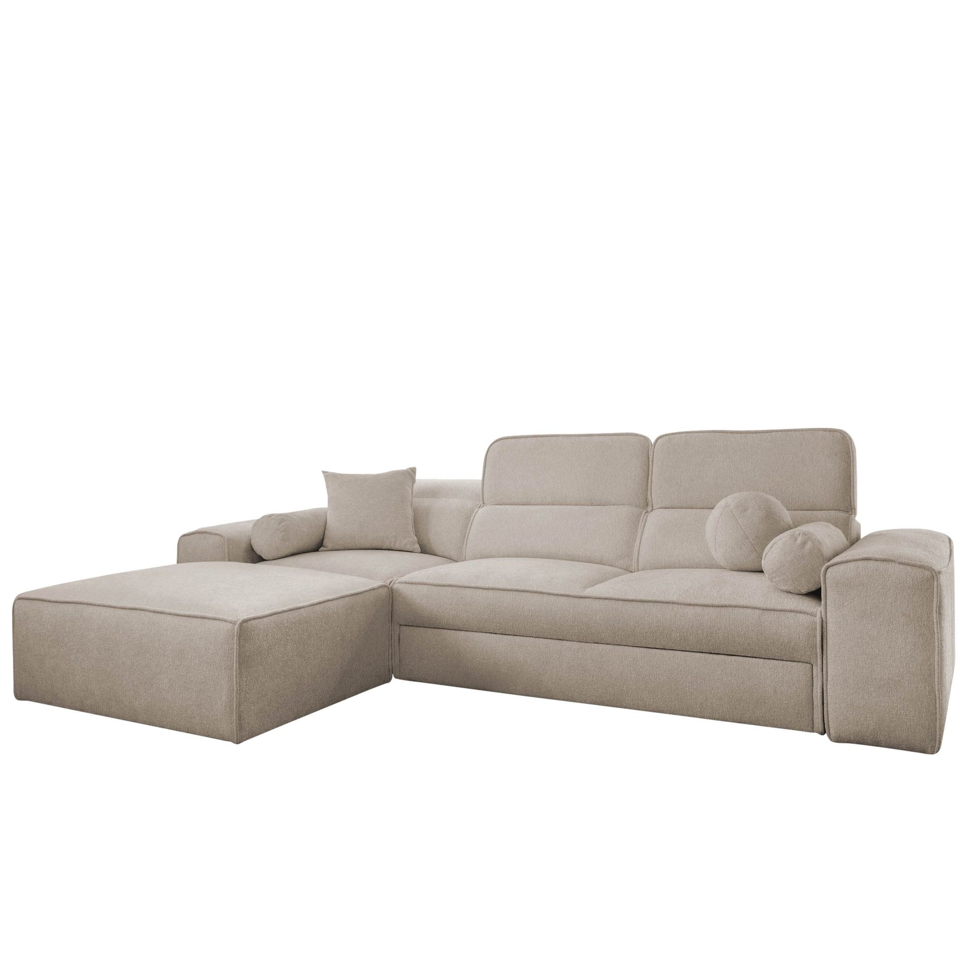 Vitoran 3-sits Bäddsoffa med Divan Vänstervänd - Beige