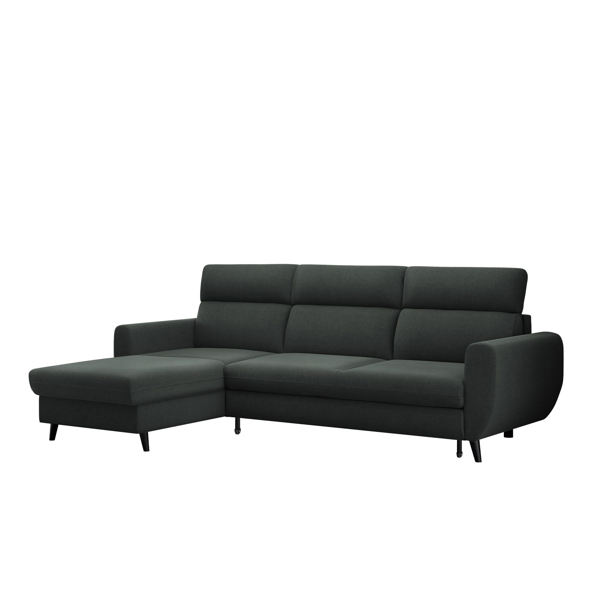 Vylon 3-sits Bäddsoffa med divan - grå