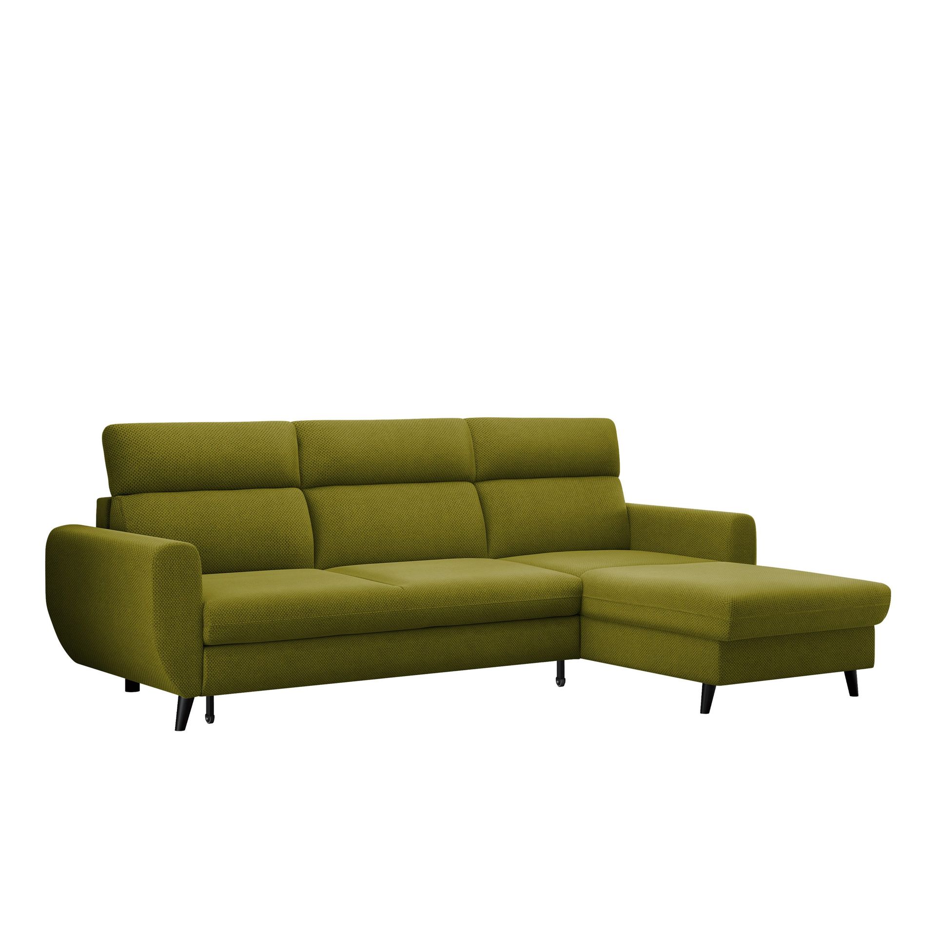 Vylon 3-sits B&auml;ddsoffa med divan - Gr&ouml;n