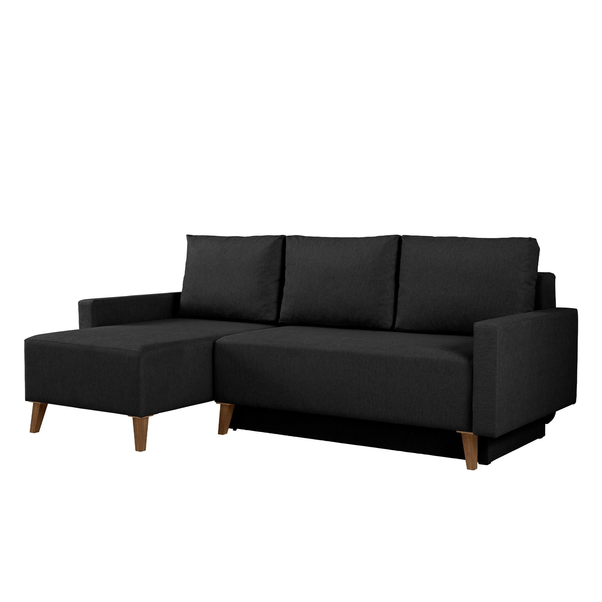 Waldsten 3-sits Bäddsoffa med Divan - Svart