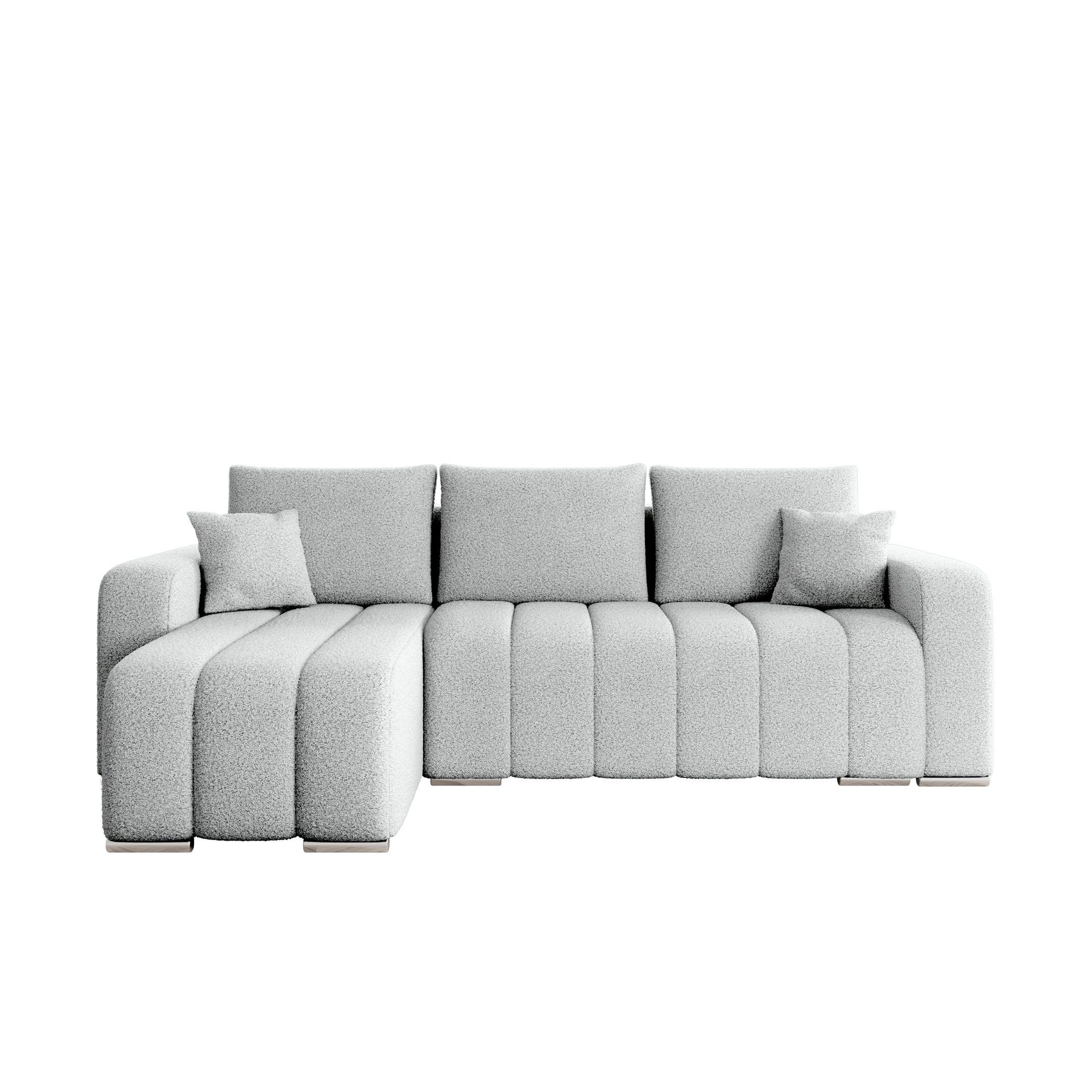Zulueta 3-sits B&auml;ddsoffa med divan - Lambi 11 (ljusgr&aring;)