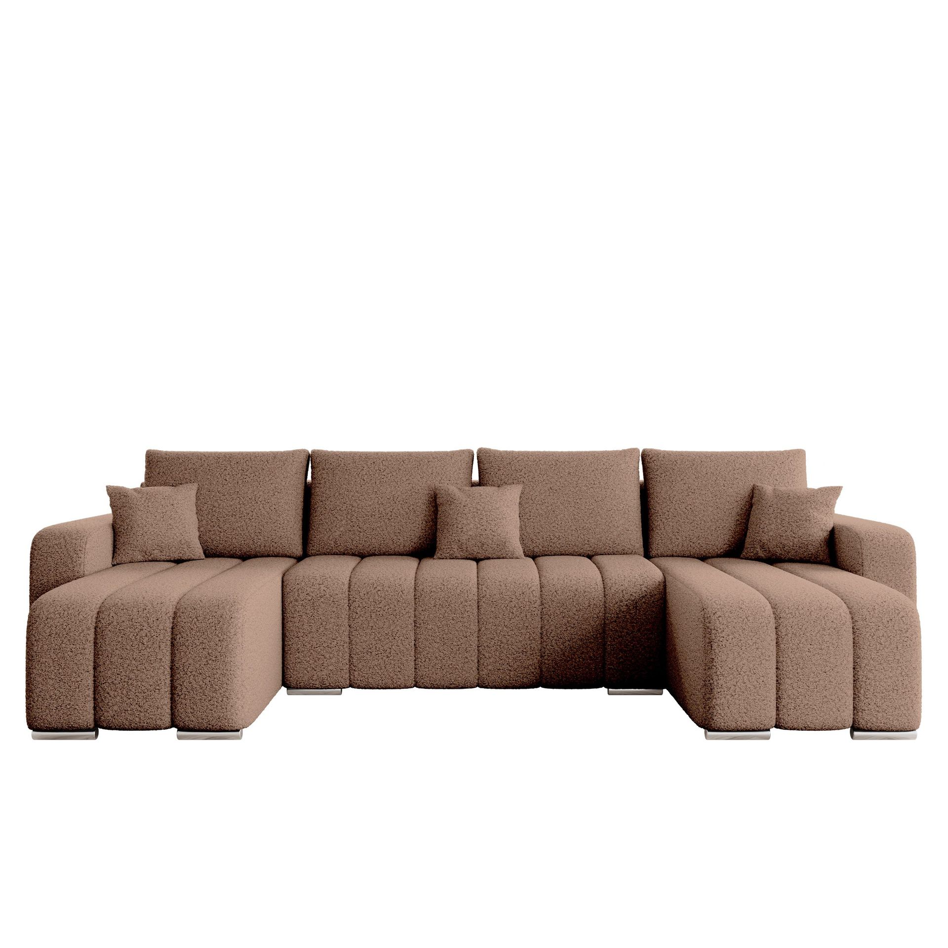 Zulueta 4-sits B&auml;ddsoffa med dubbeldivan - brun