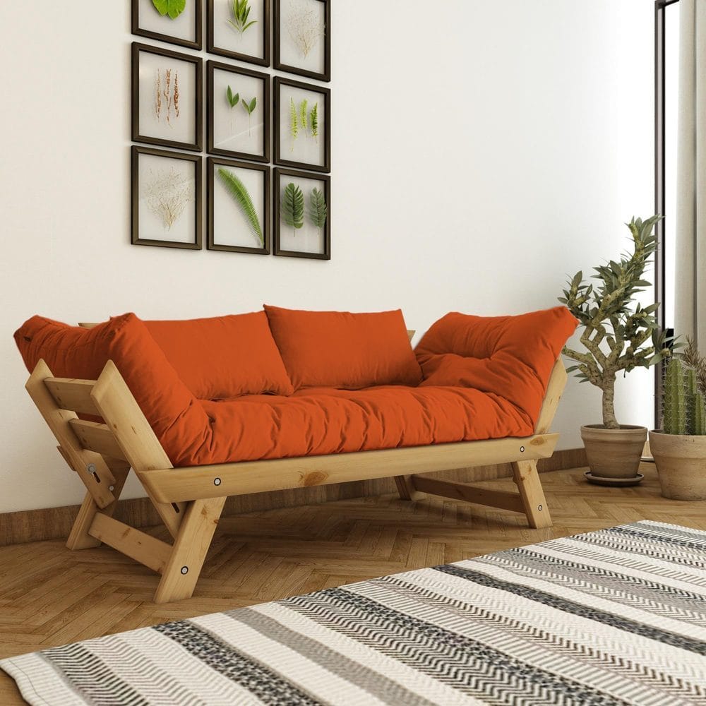 Zylar 2-sits Bäddsoffa - Brun/Natur